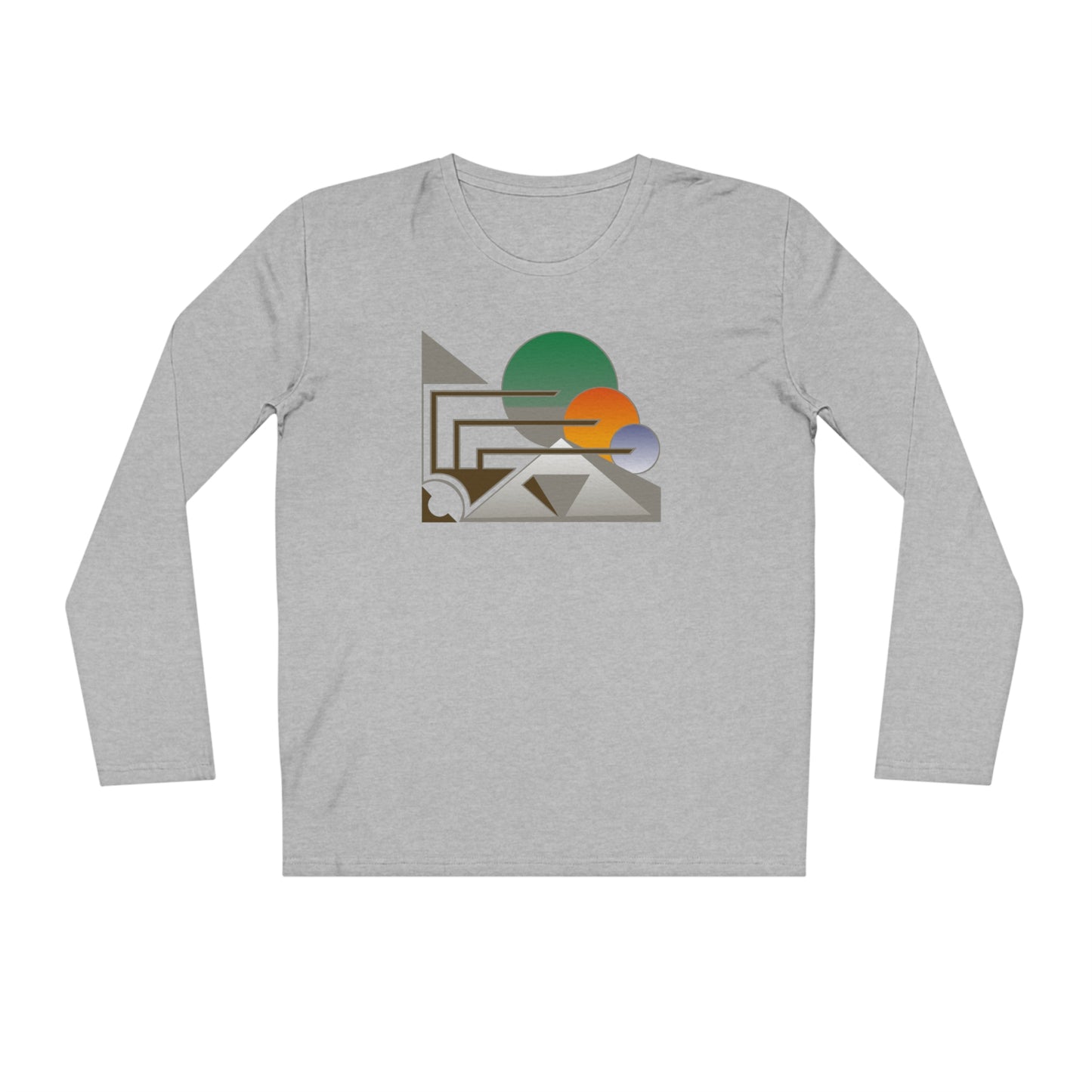 Men's 100% Organic Cotton Sparker Long Sleeve Shirt (Design 13)