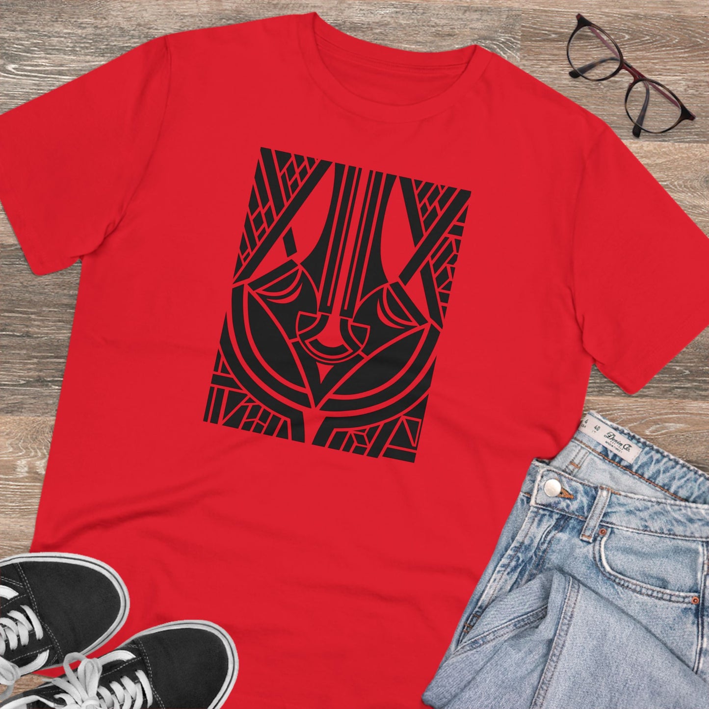 Unisex 100% Organic Cotton Creator T-shirt (Design 25)