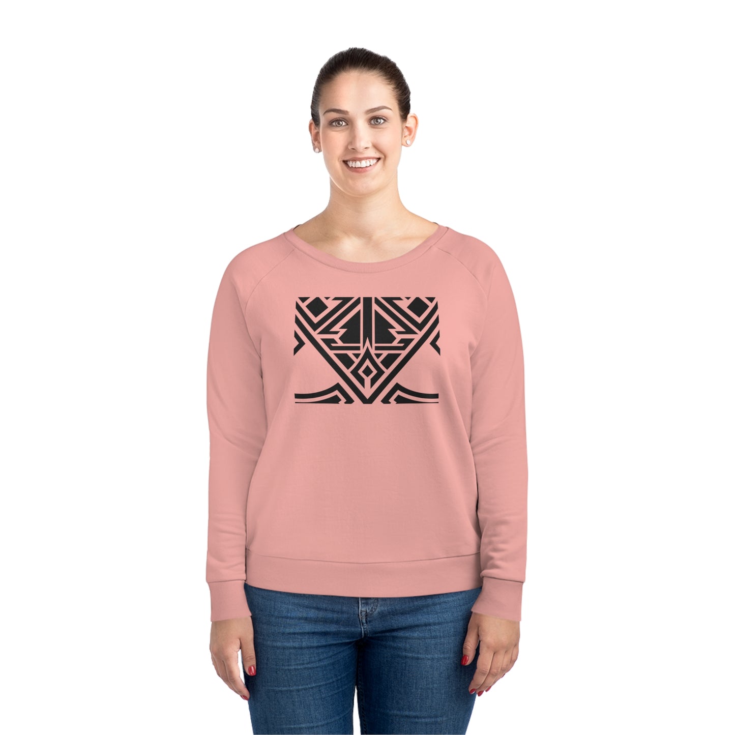 Women's Dazzler 85% Organic Cotton Relaxed Fit Sweatshirt (Design 20)