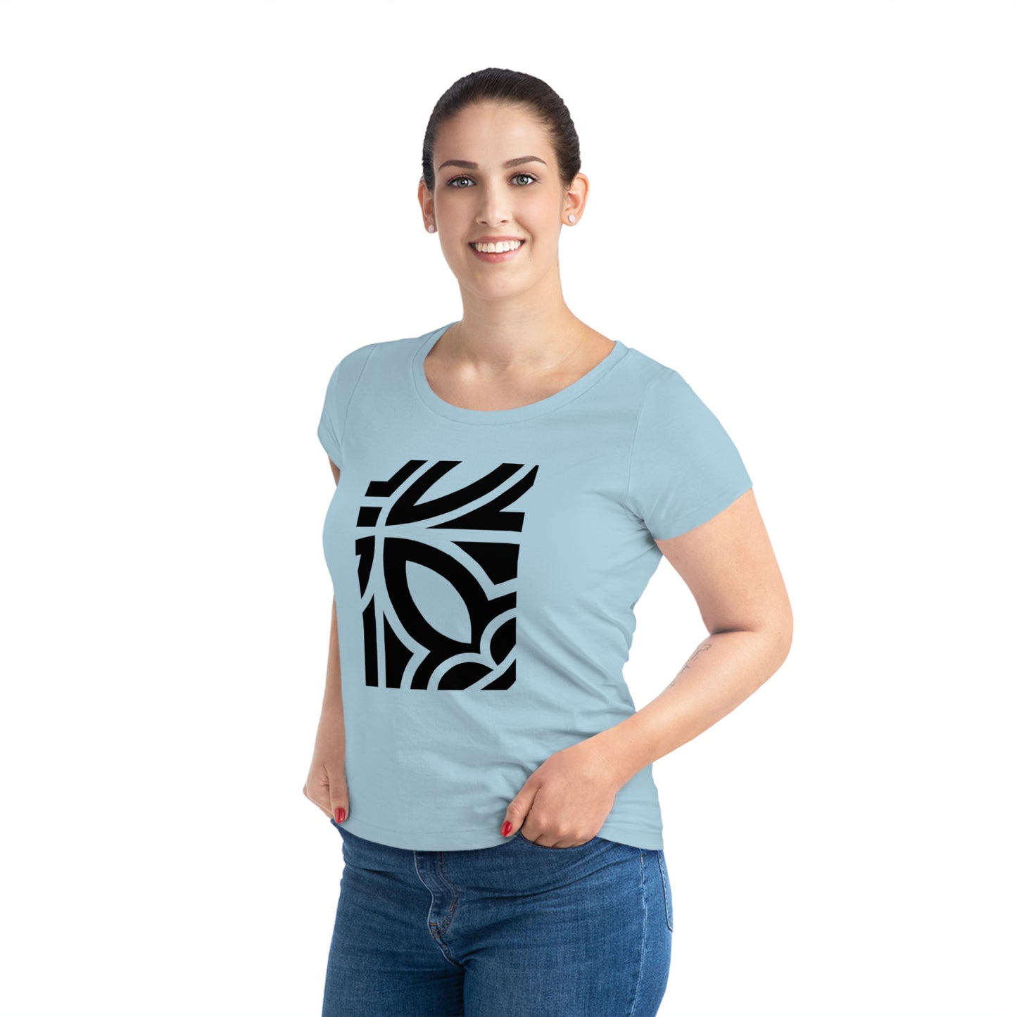 Women's Jazzer 100% Organic Cotton T-shirt (Design 24)