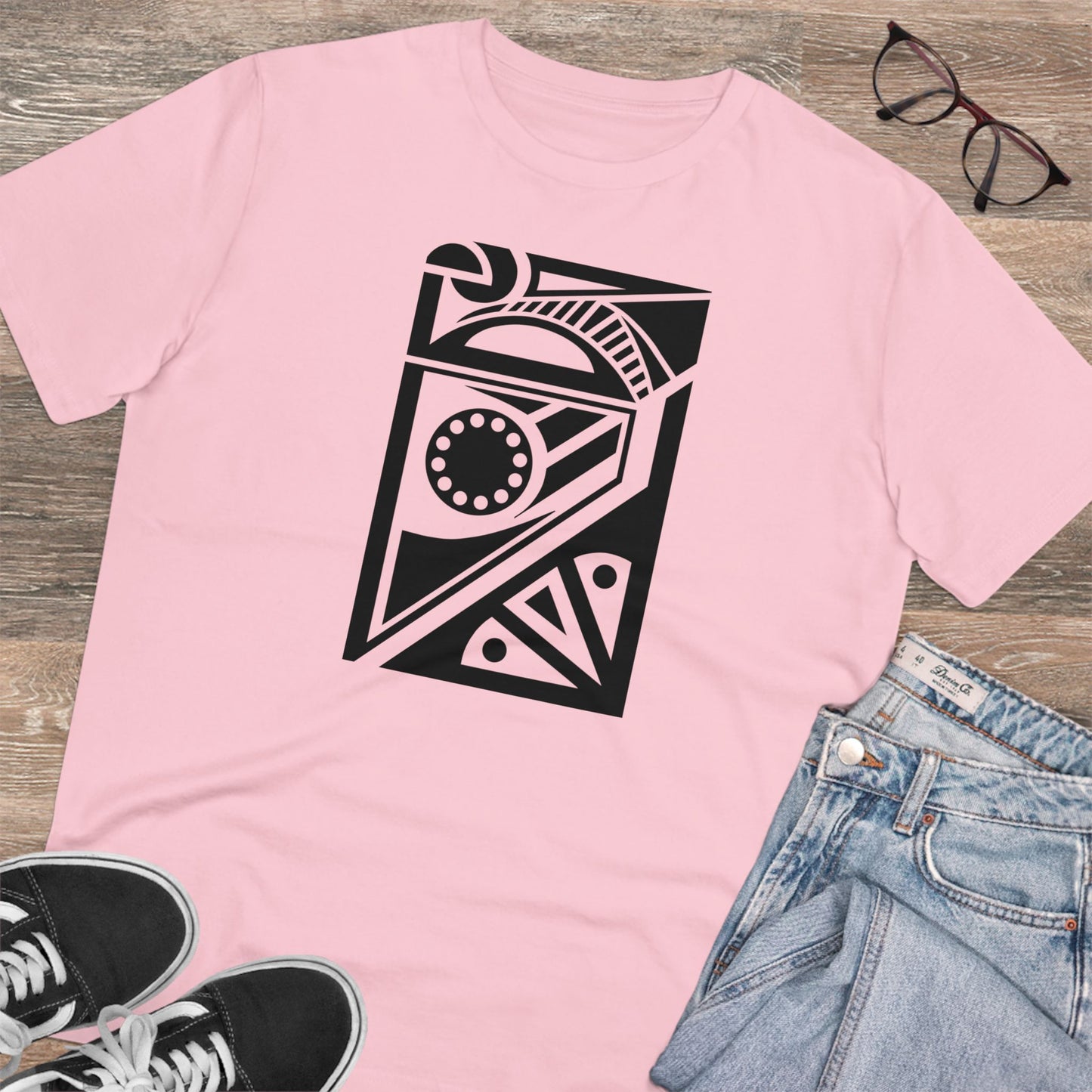 Unisex 100% Organic Cotton Creator T-shirt (Design 17)