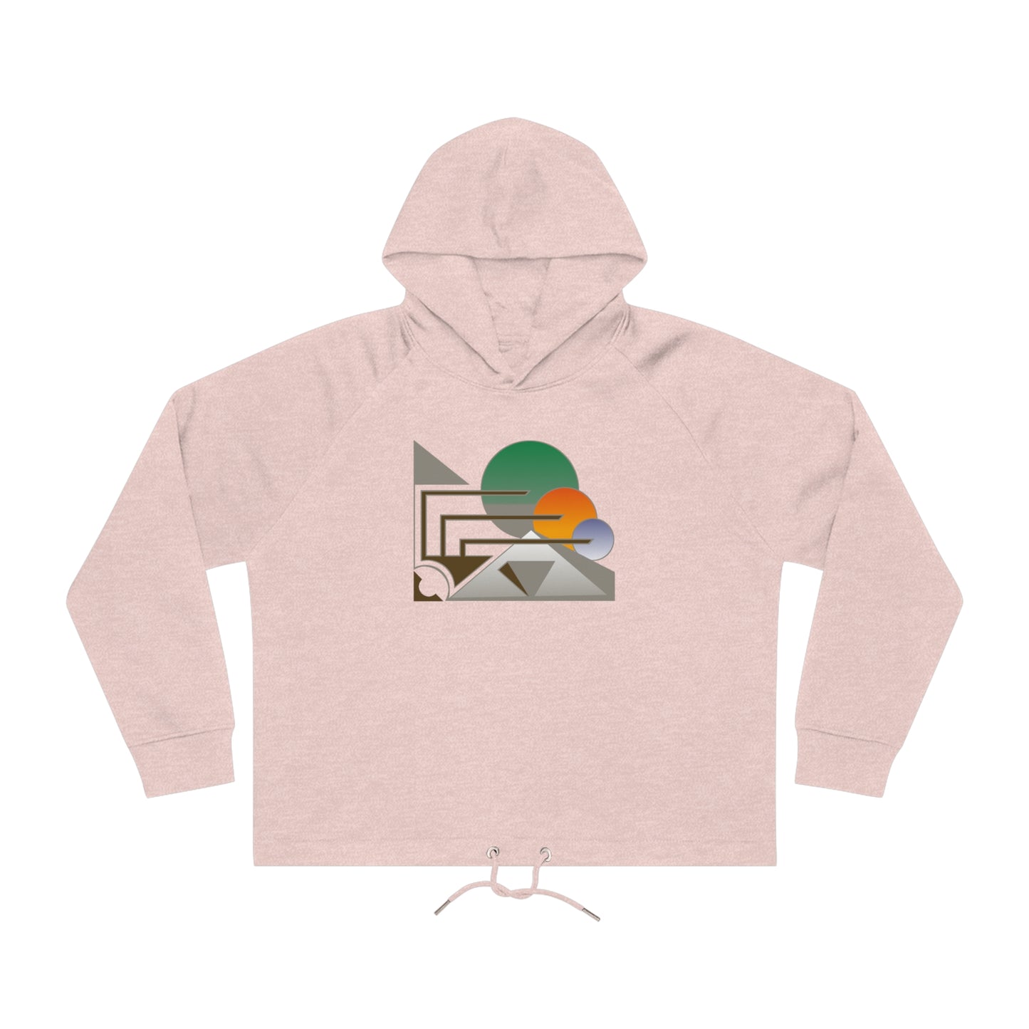 Women's Bower 85% Organic Cotton Cropped Hoodie (Design 13)