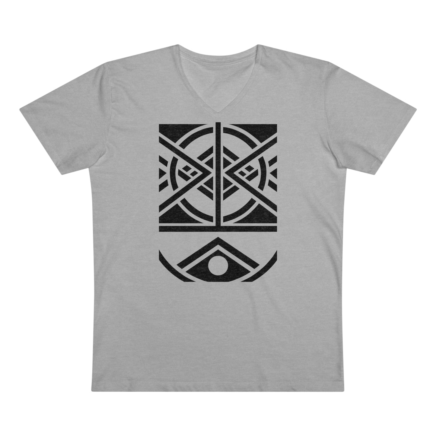 Men’s Presenter 100% Organic Cotton V-neck T-shirt (Design 1)