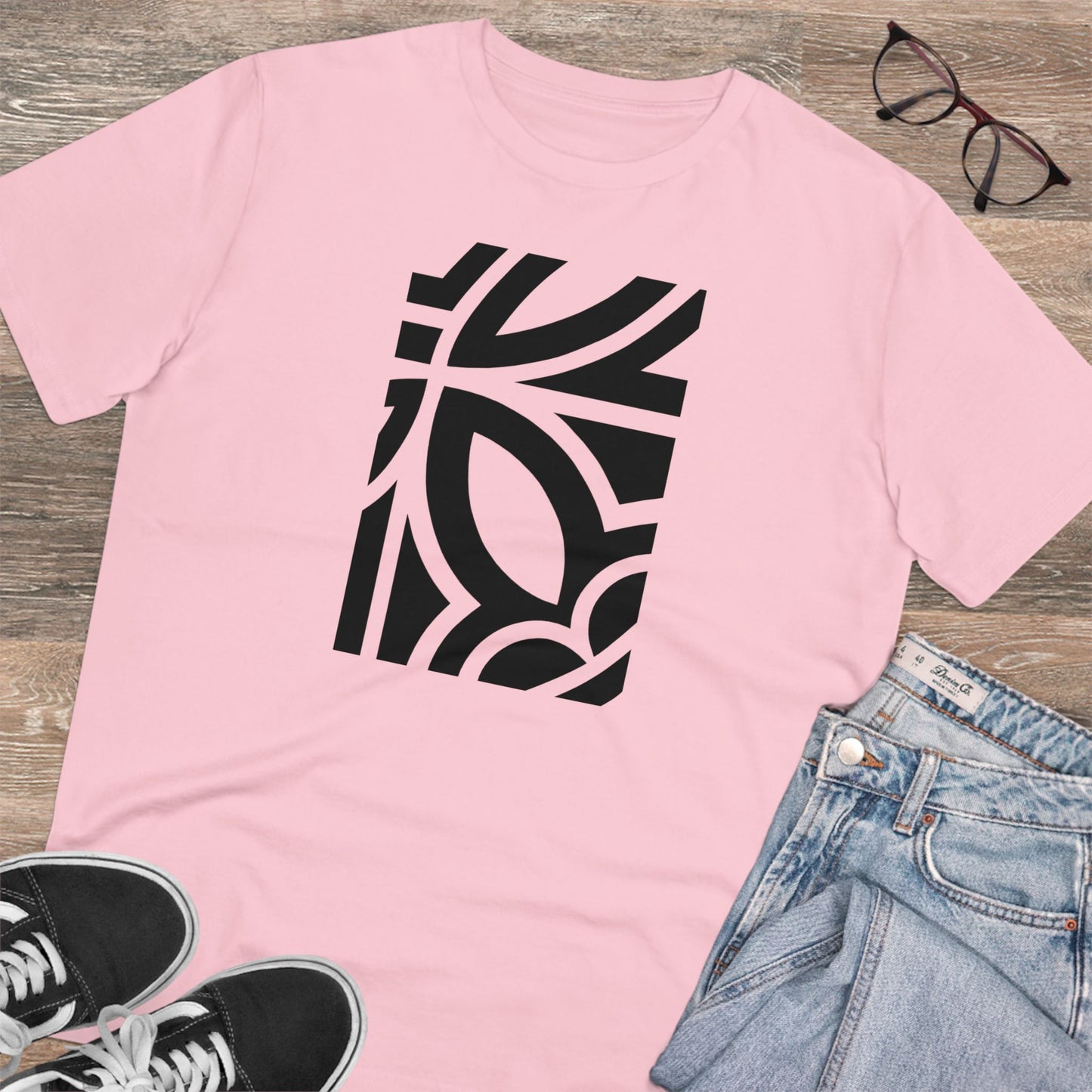 Unisex 100% Organic Cotton Creator T-shirt (Design 24)