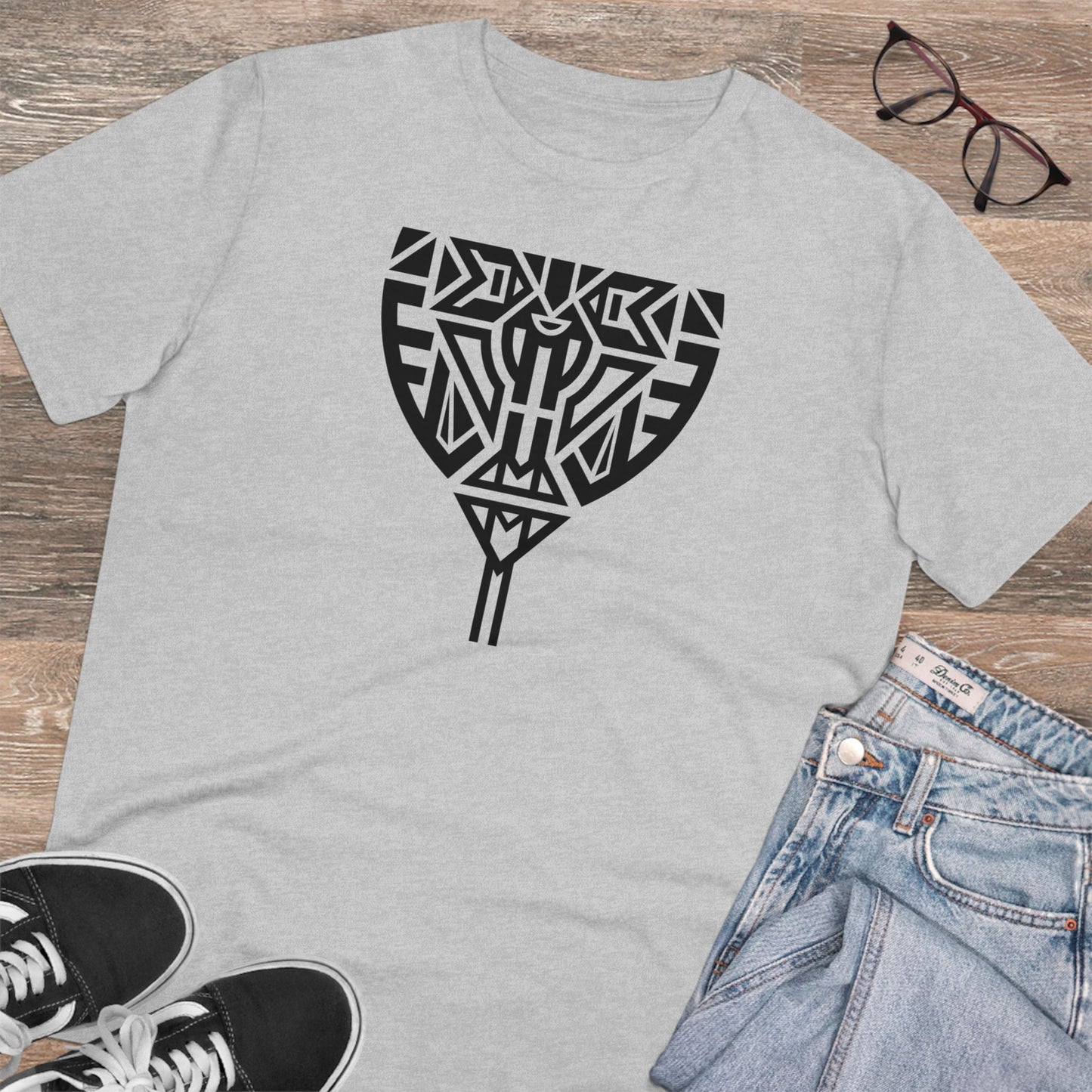 Unisex 100% Organic Cotton Creator T-shirt (Design 10)