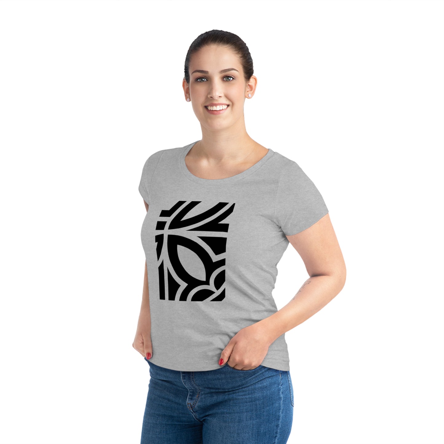 Women's Jazzer 100% Organic Cotton T-shirt (Design 24)