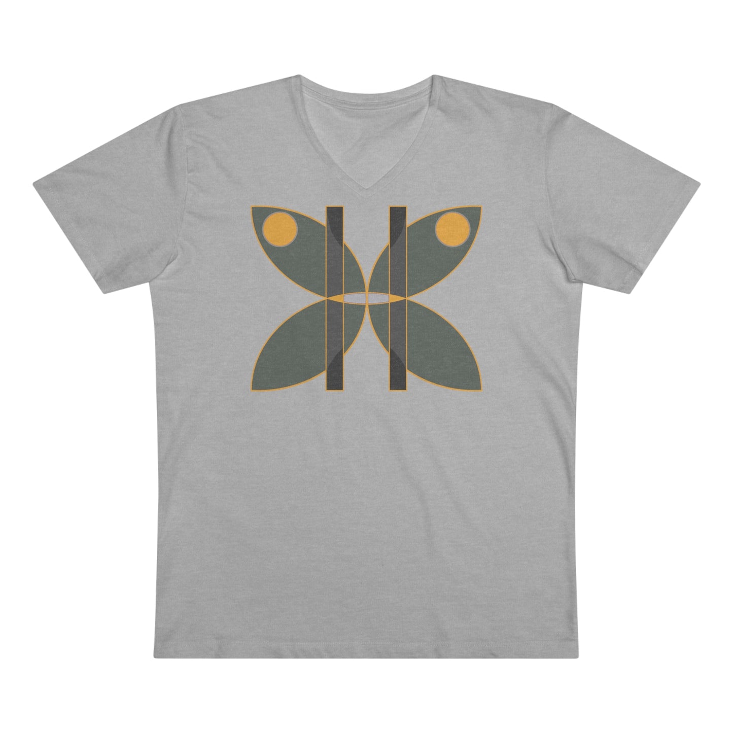 Men’s Presenter 100% Organic Cotton V-neck T-shirt (Design 14)
