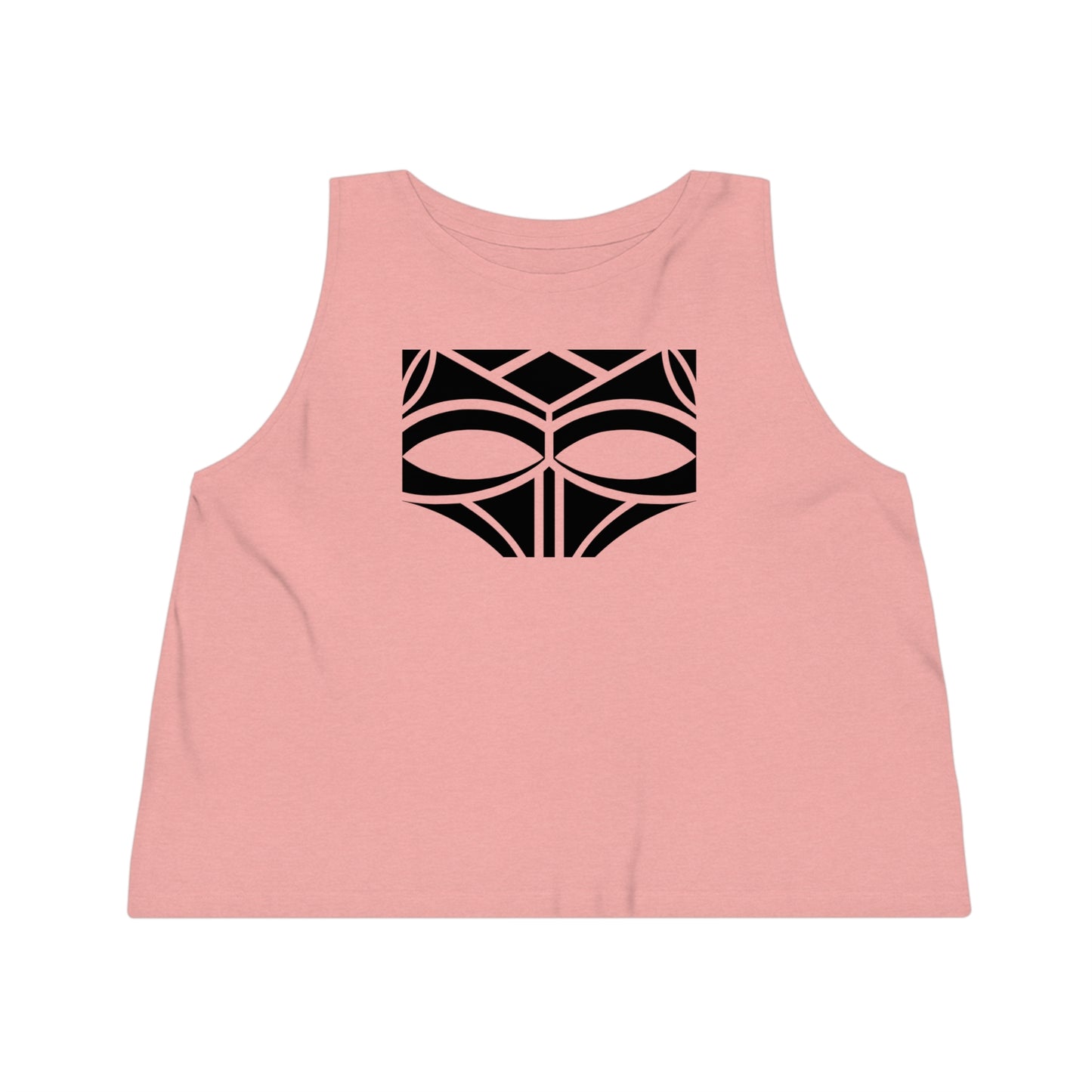 Women's Dancer 100% Organic Cotton Cropped Tank Top (Design 3)
