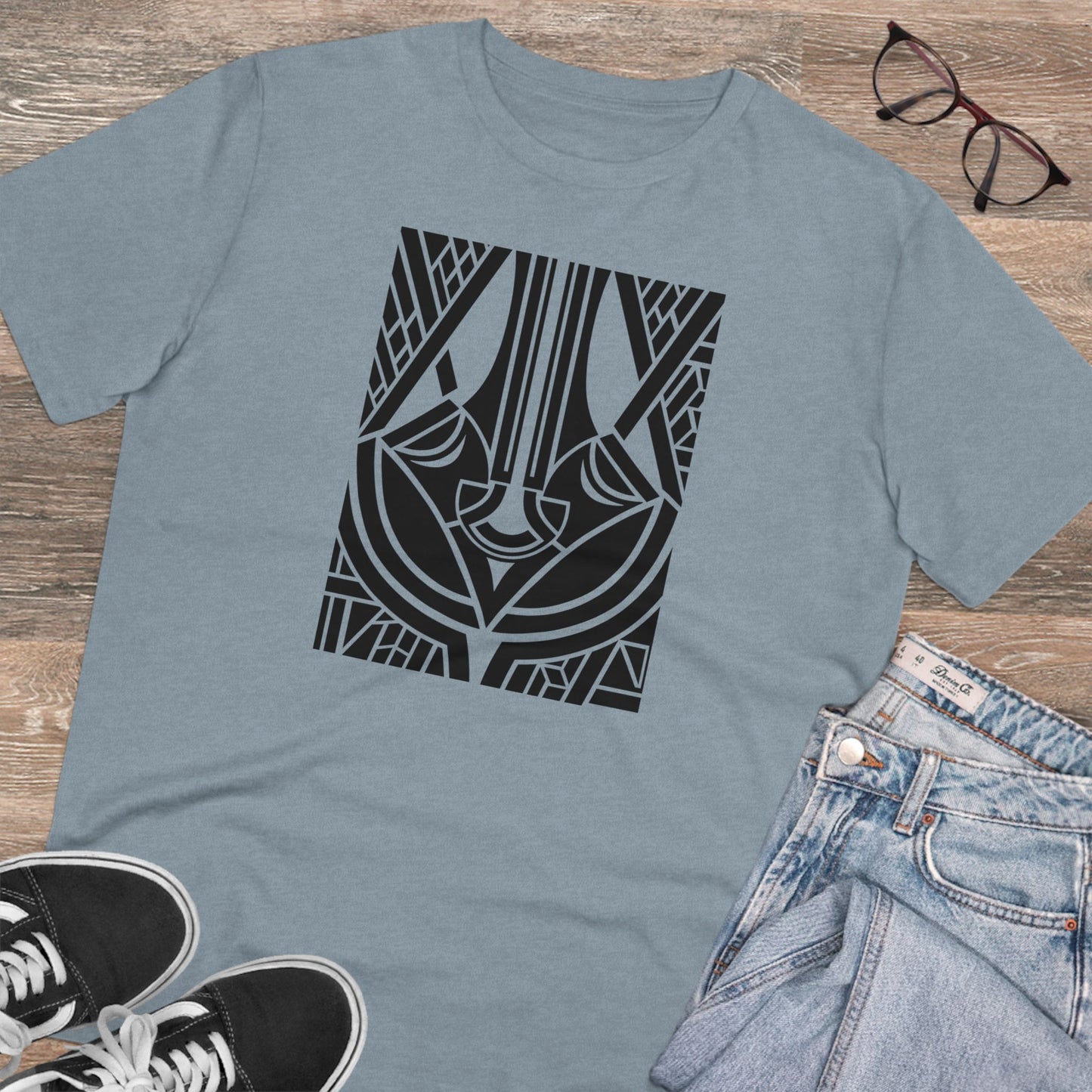 Unisex 100% Organic Cotton Creator T-shirt (Design 25)