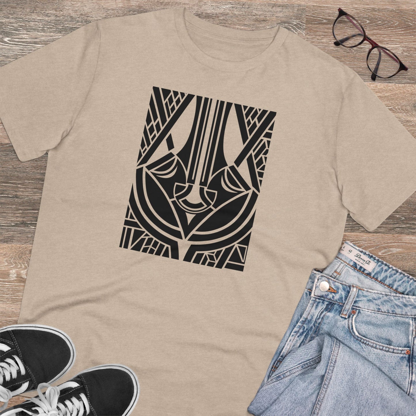 Unisex 100% Organic Cotton Creator T-shirt (Design 25)