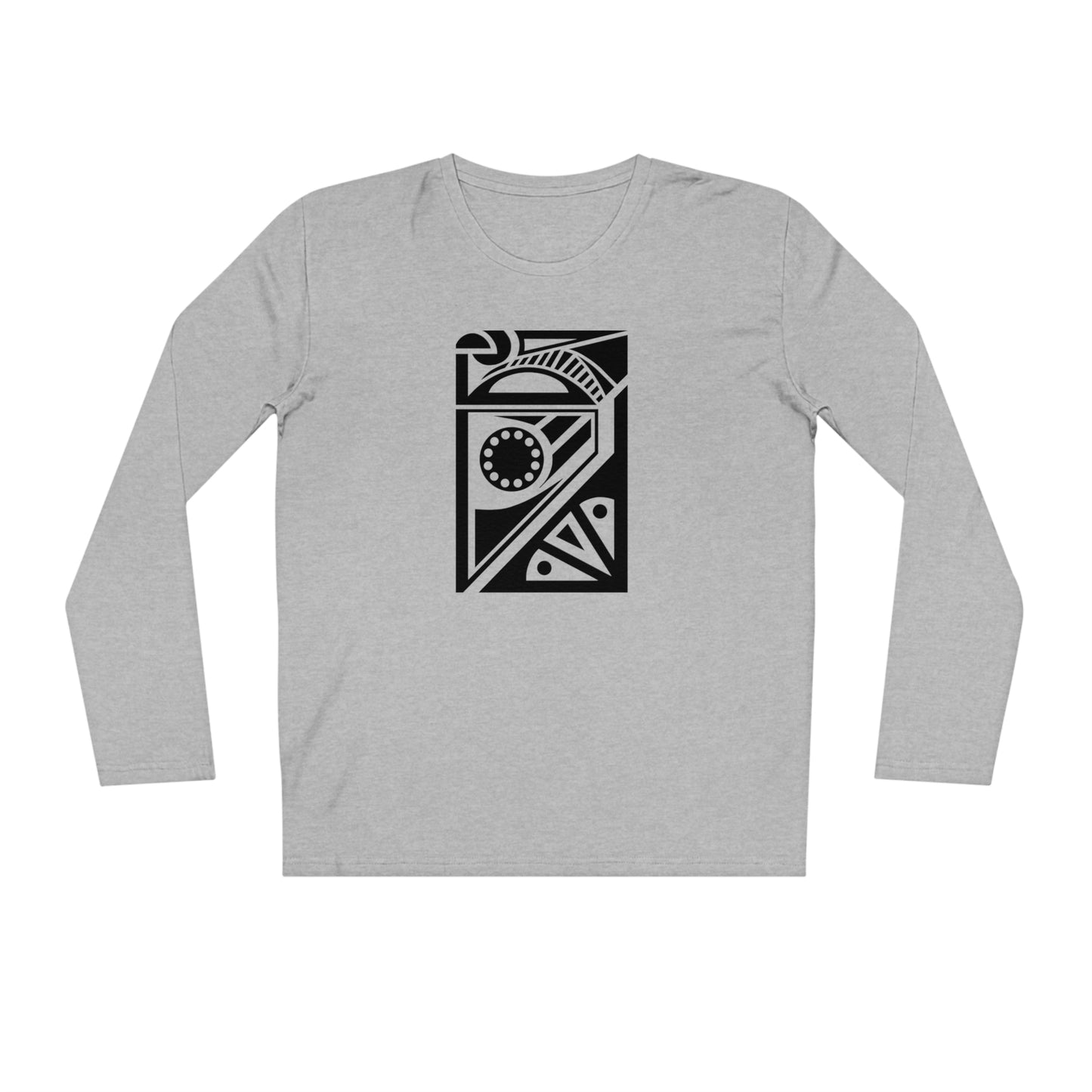 Men's 100% Organic Cotton Sparker Long Sleeve Shirt (Design 17)