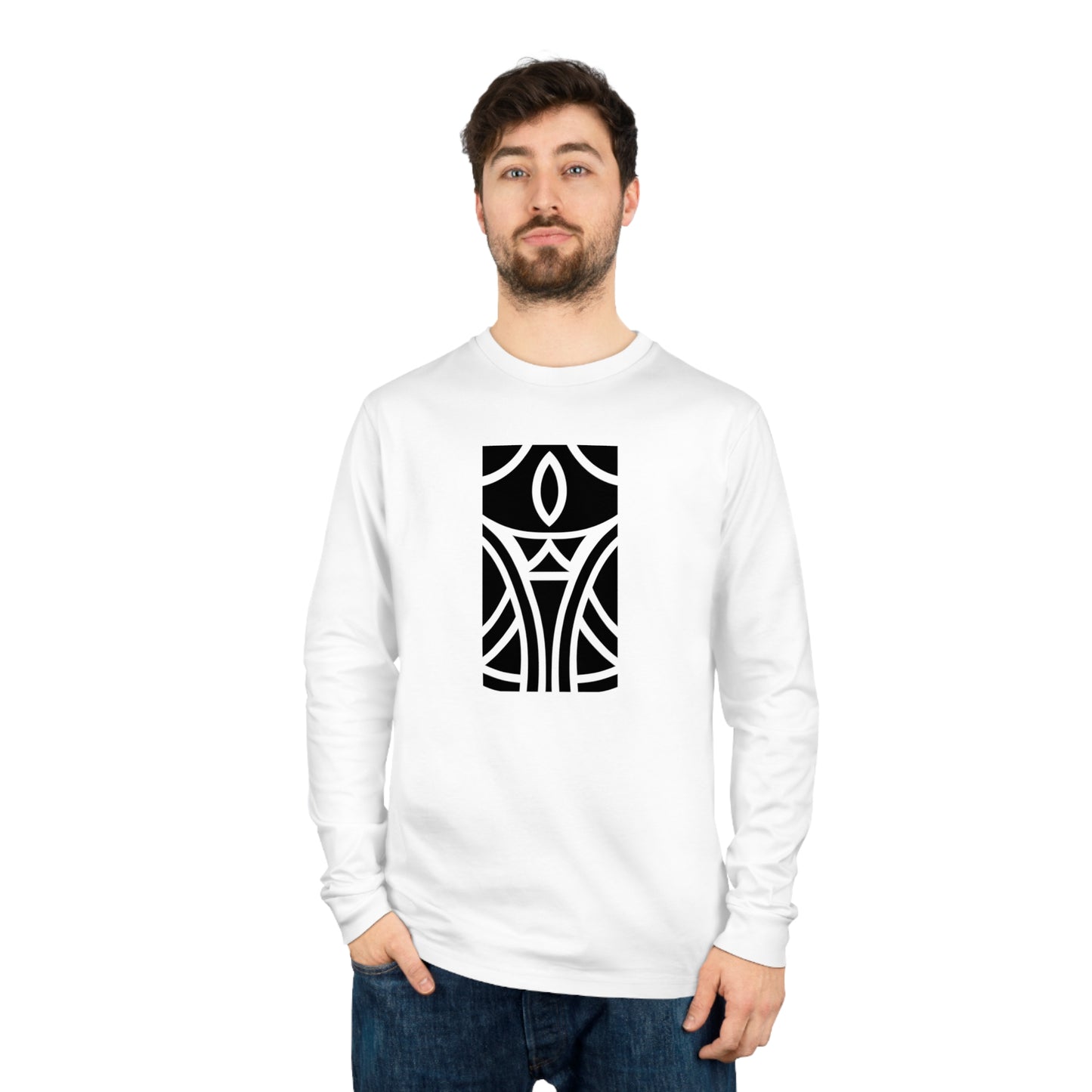 Unisex Shifts Dry 100% Organic Cotton Long Sleeve T-shirt (Design 12)