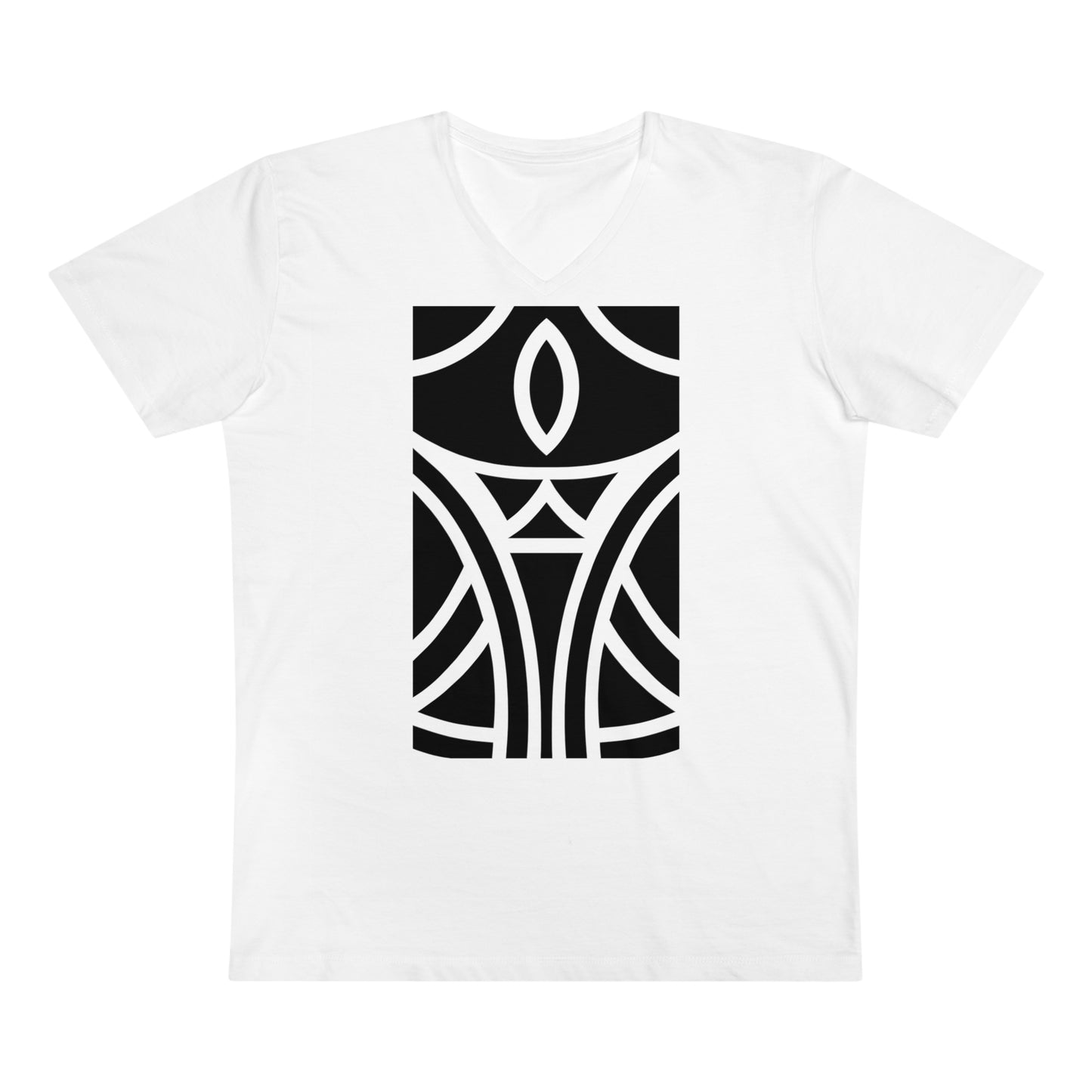 Men’s Presenter 100% Organic Cotton V-neck T-shirt (Design 12)