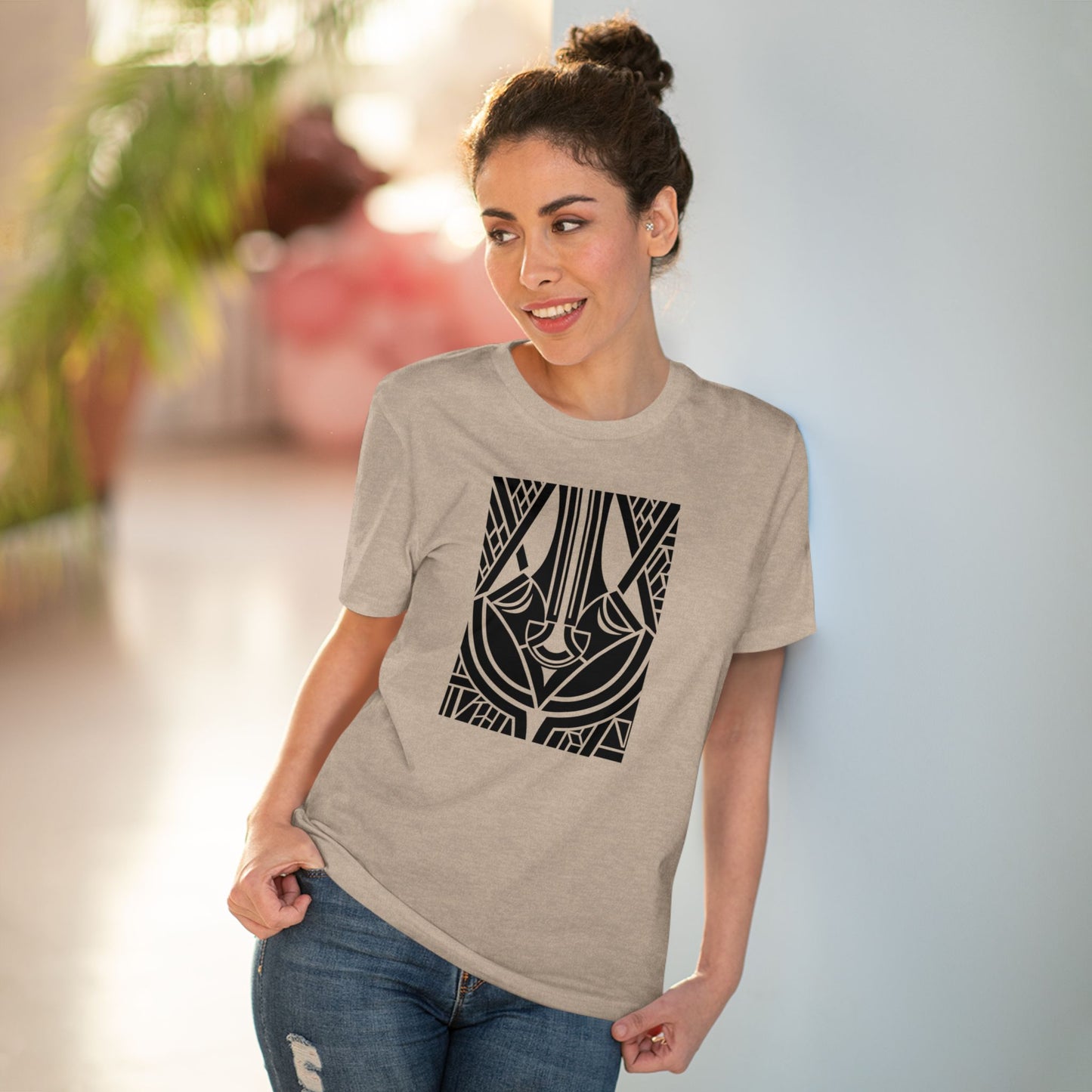 Unisex 100% Organic Cotton Creator T-shirt (Design 25)