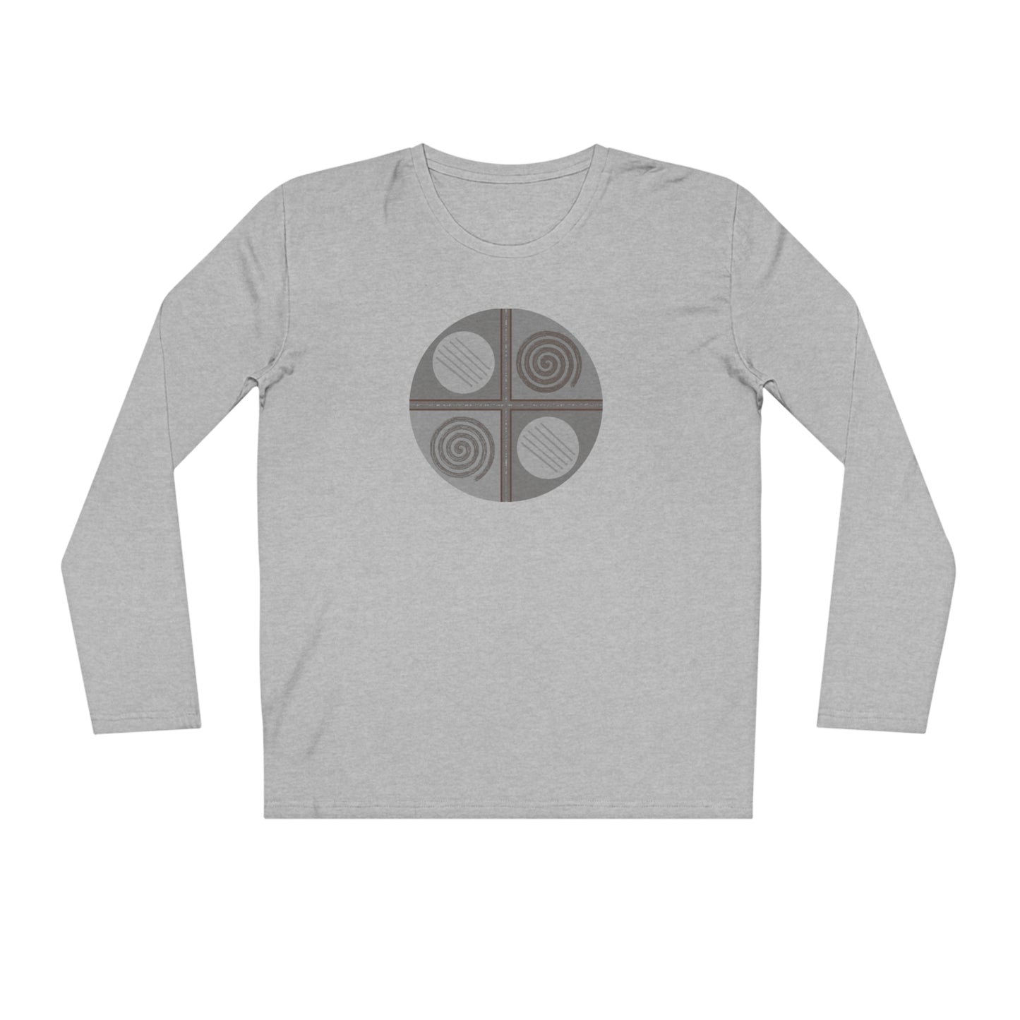 Men's 100% Organic Cotton Sparker Long Sleeve Shirt (Design 15)