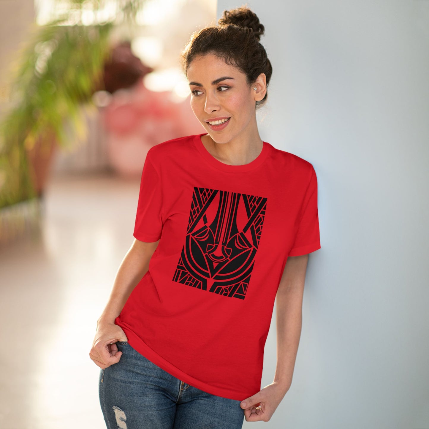Unisex 100% Organic Cotton Creator T-shirt (Design 25)