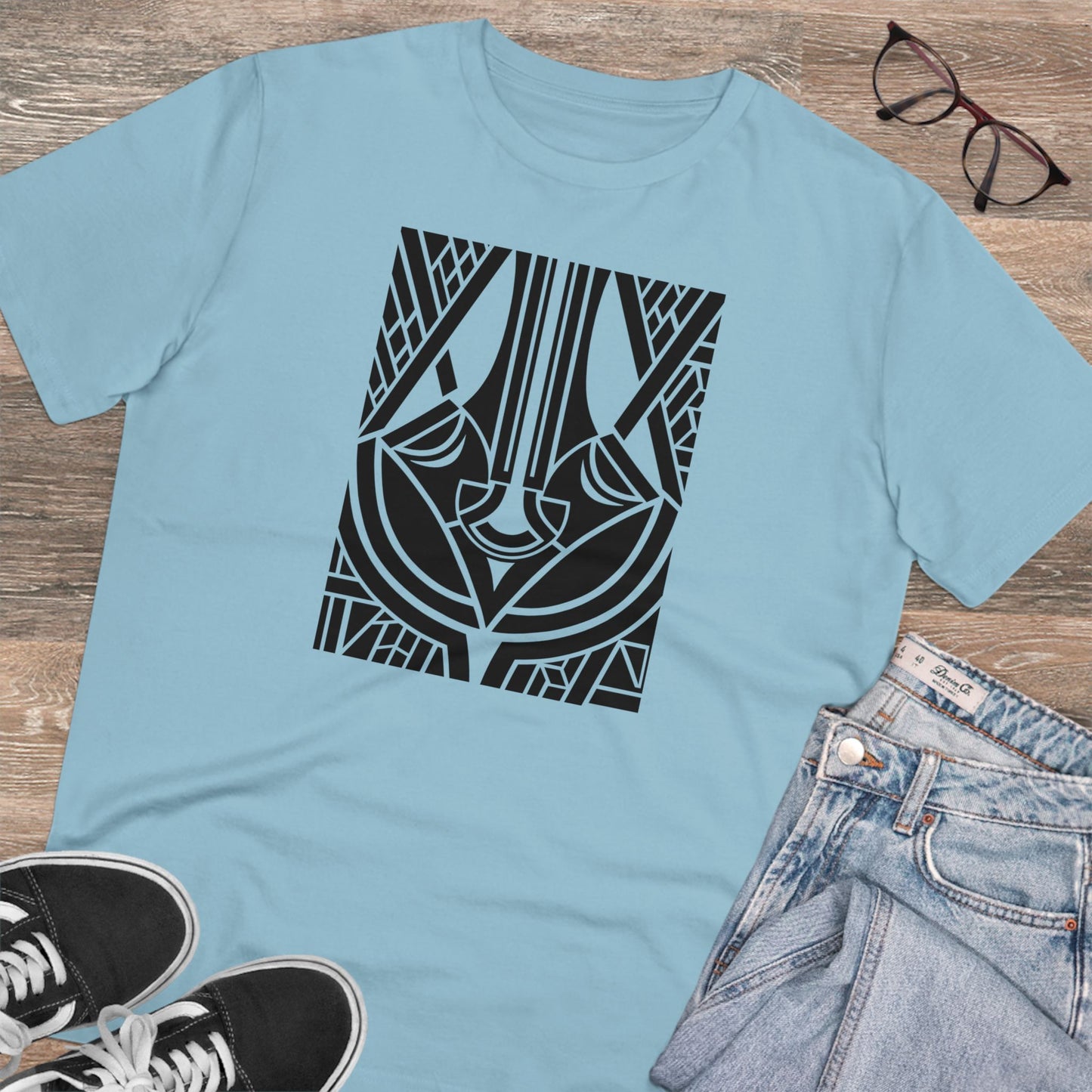 Unisex 100% Organic Cotton Creator T-shirt (Design 25)