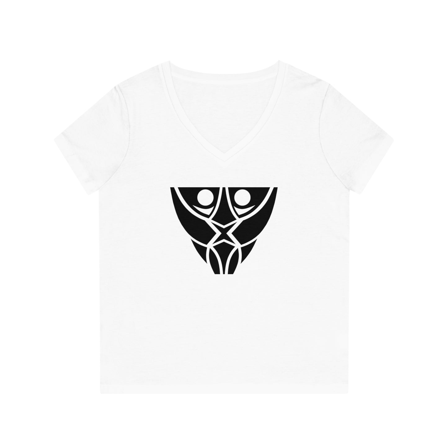 Women's Evoker 100% Organic Cotton V-Neck T-Shirt (Design 19)