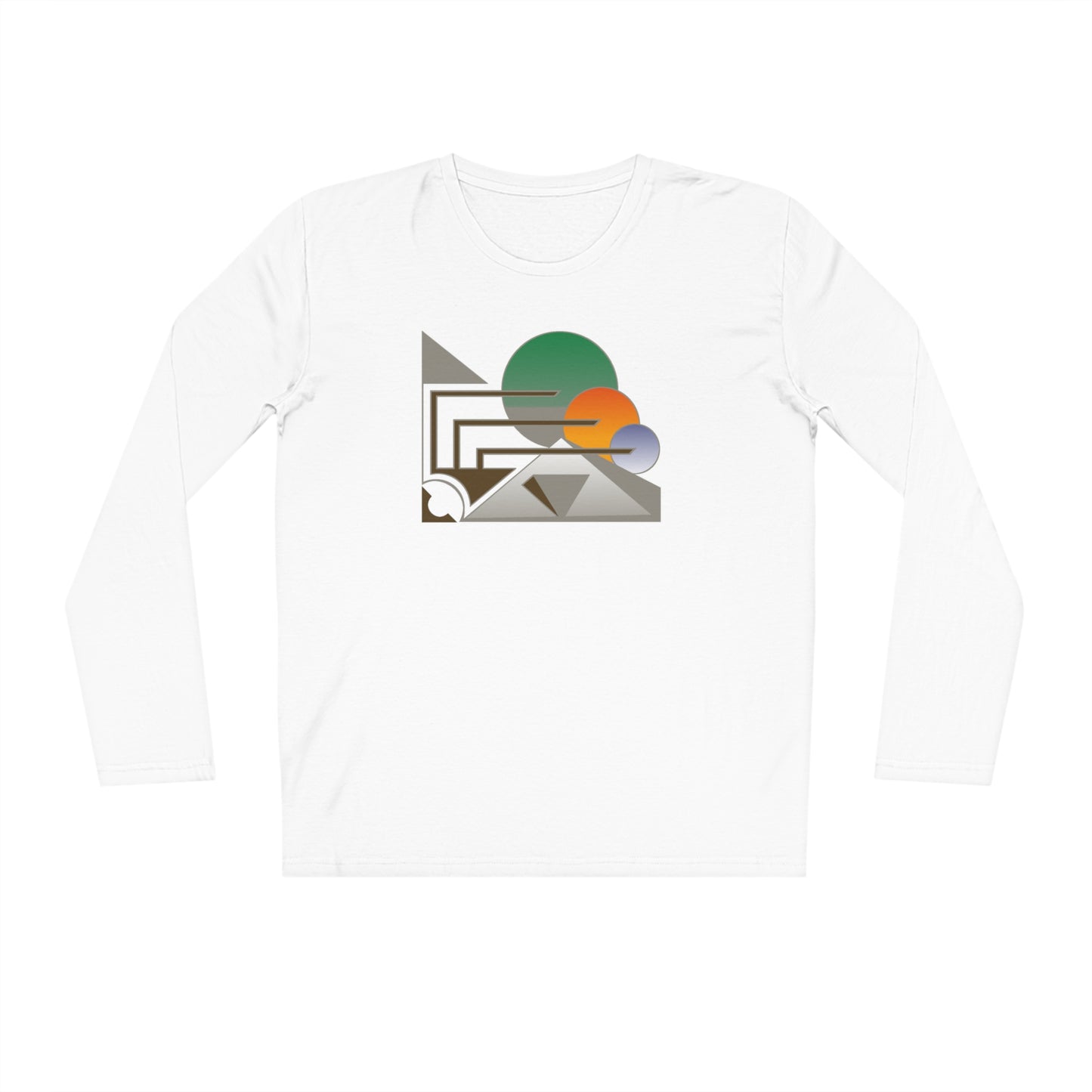 Men's 100% Organic Cotton Sparker Long Sleeve Shirt (Design 13)
