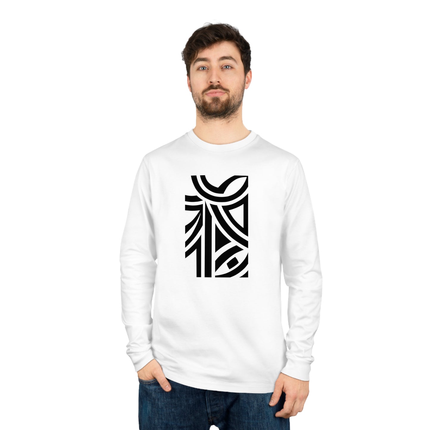 Unisex Shifts Dry 100% Organic Cotton Long Sleeve T-shirt (Design 26)