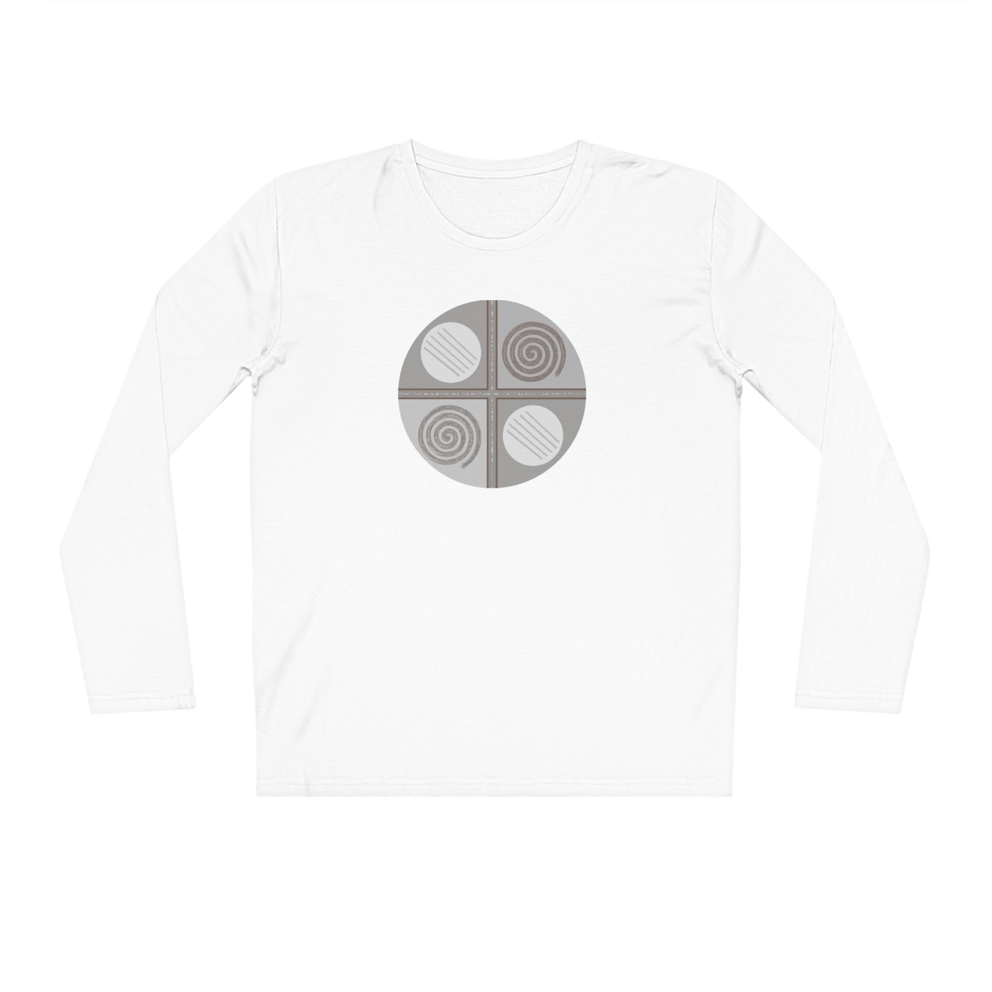 Men's 100% Organic Cotton Sparker Long Sleeve Shirt (Design 15)