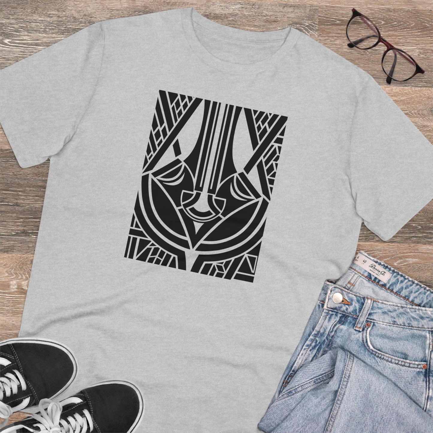 Unisex 100% Organic Cotton Creator T-shirt (Design 25)