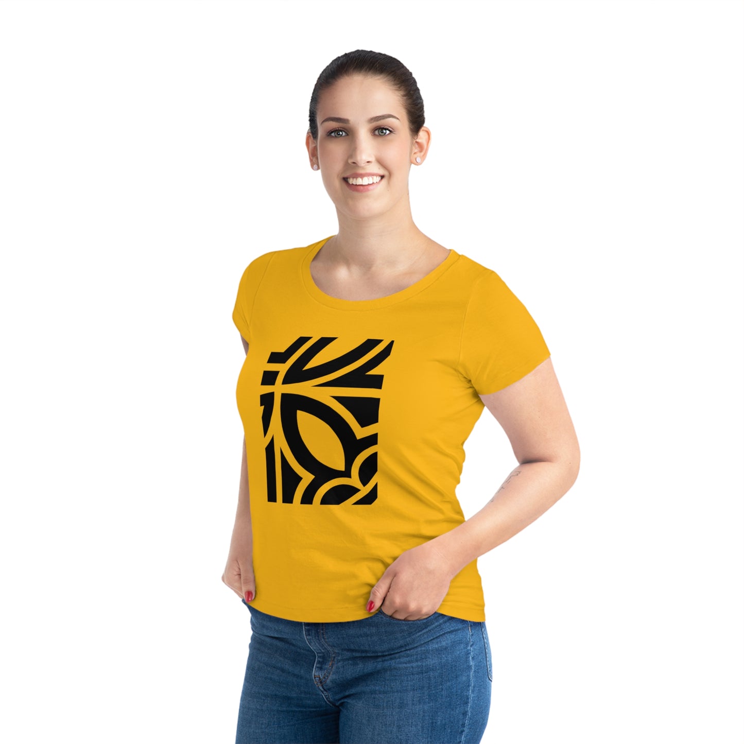 Women's Jazzer 100% Organic Cotton T-shirt (Design 24)