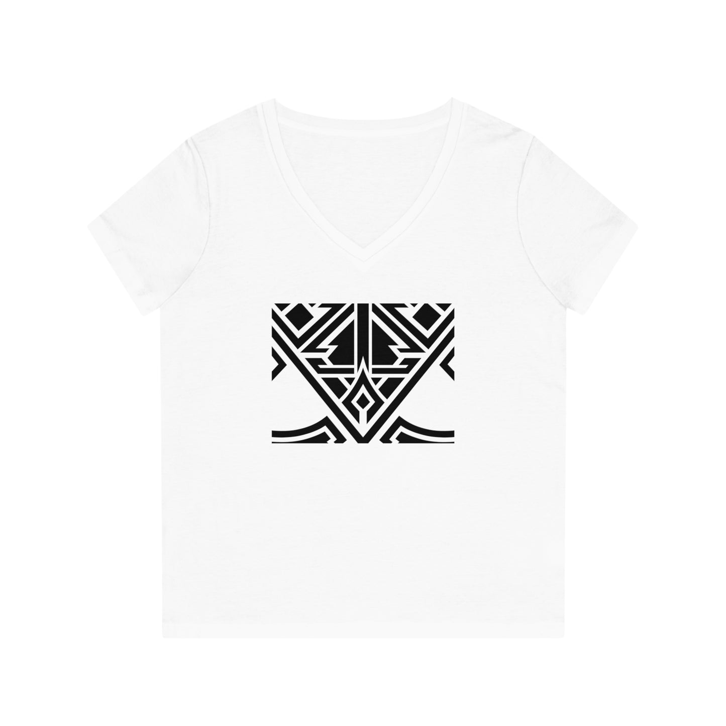 Women's Evoker 100% Organic Cotton V-Neck T-Shirt (Design 20)