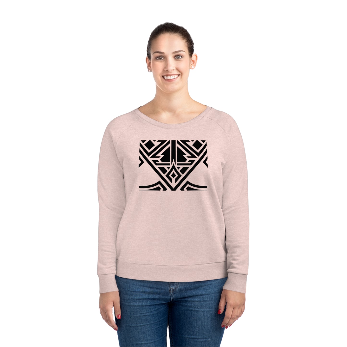 Women's Dazzler 85% Organic Cotton Relaxed Fit Sweatshirt (Design 20)