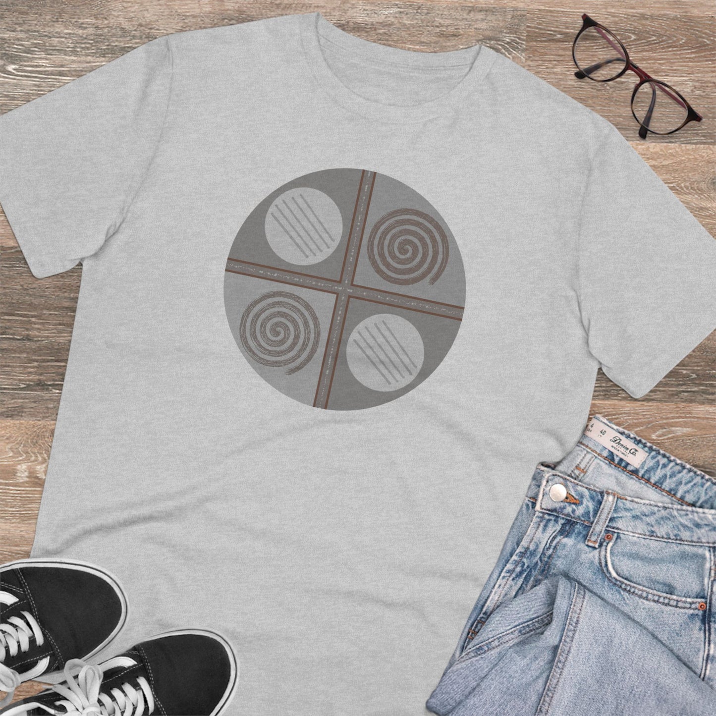 Unisex 100% Organic Cotton Creator T-shirt (Design 15)