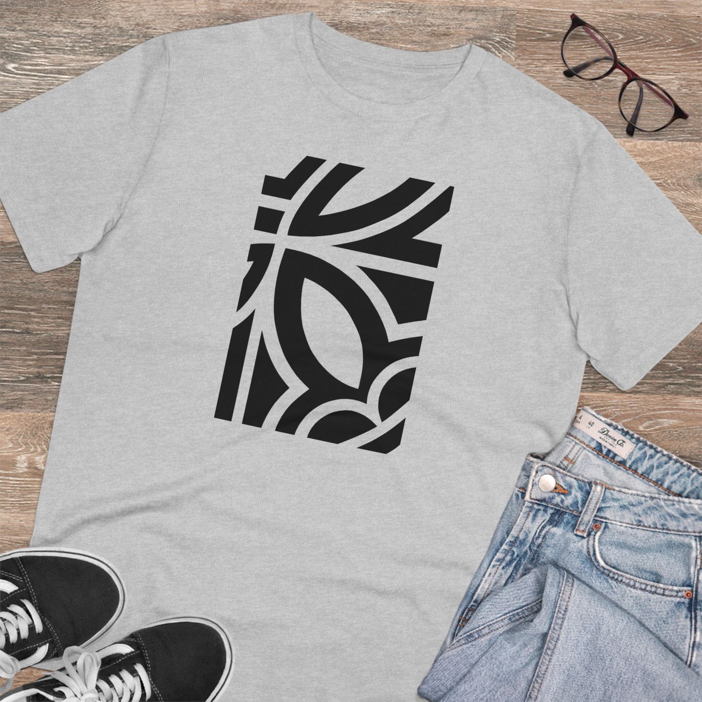 Unisex 100% Organic Cotton Creator T-shirt (Design 24)