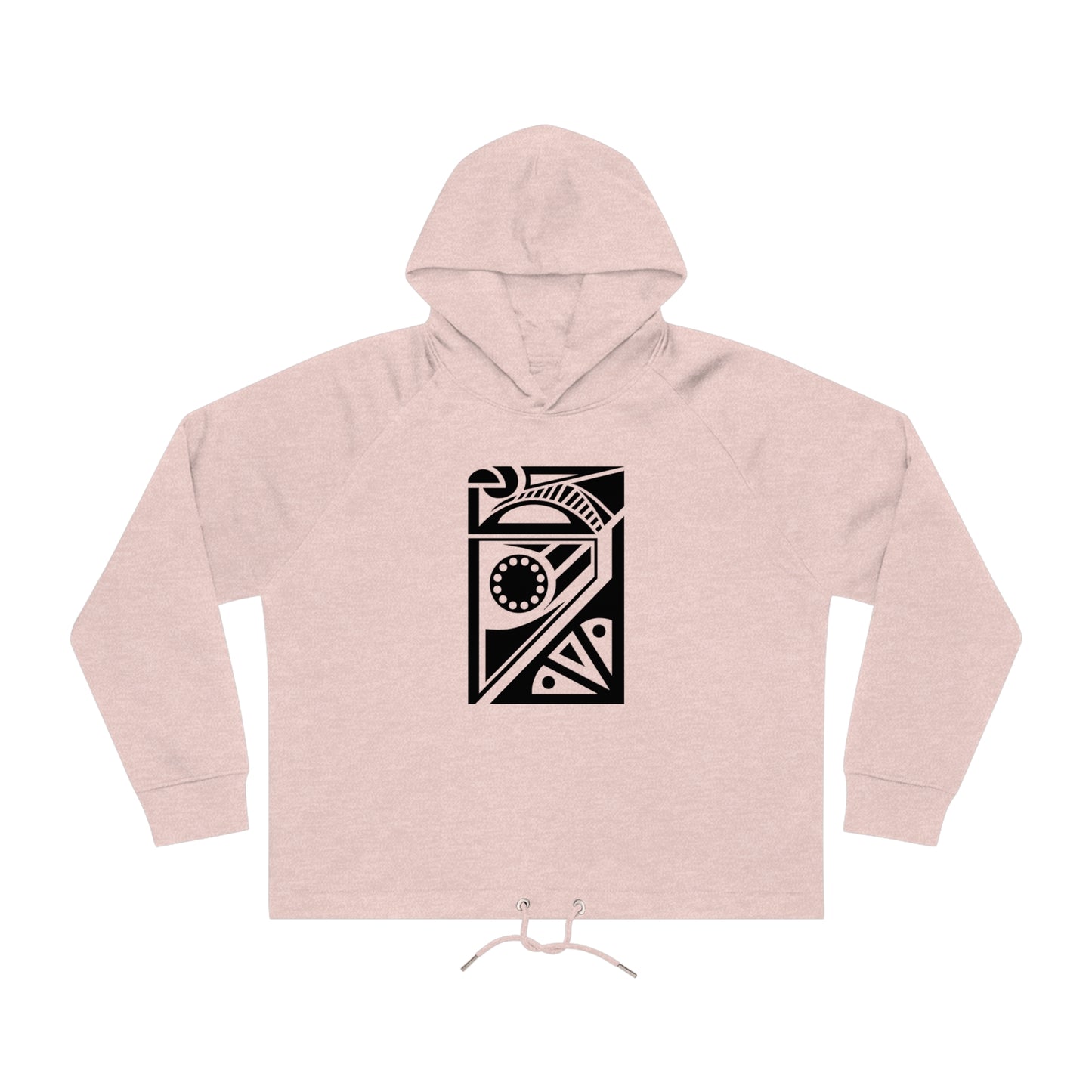 Women's Bower 85% Organic Cotton Cropped Hoodie (Design 17)