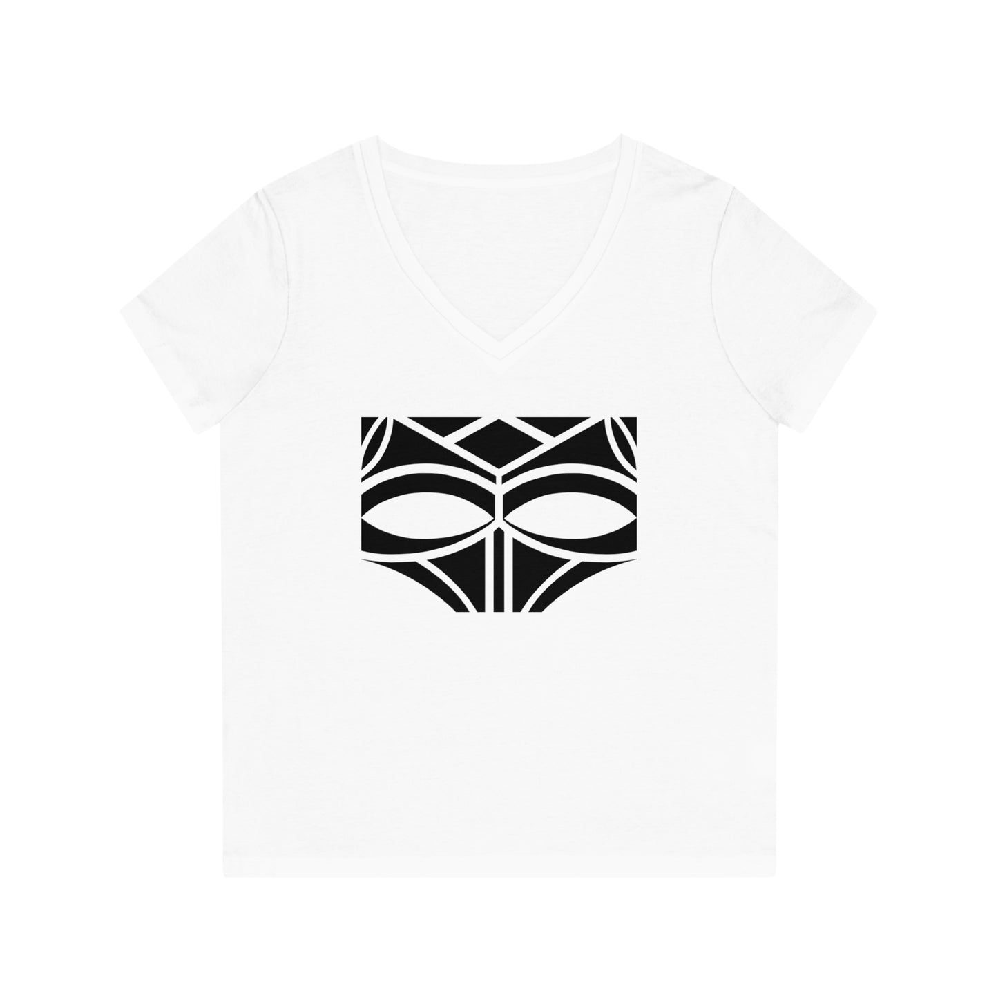 Women's Evoker 100% Cotton V-Neck T-Shirt (Design 3)
