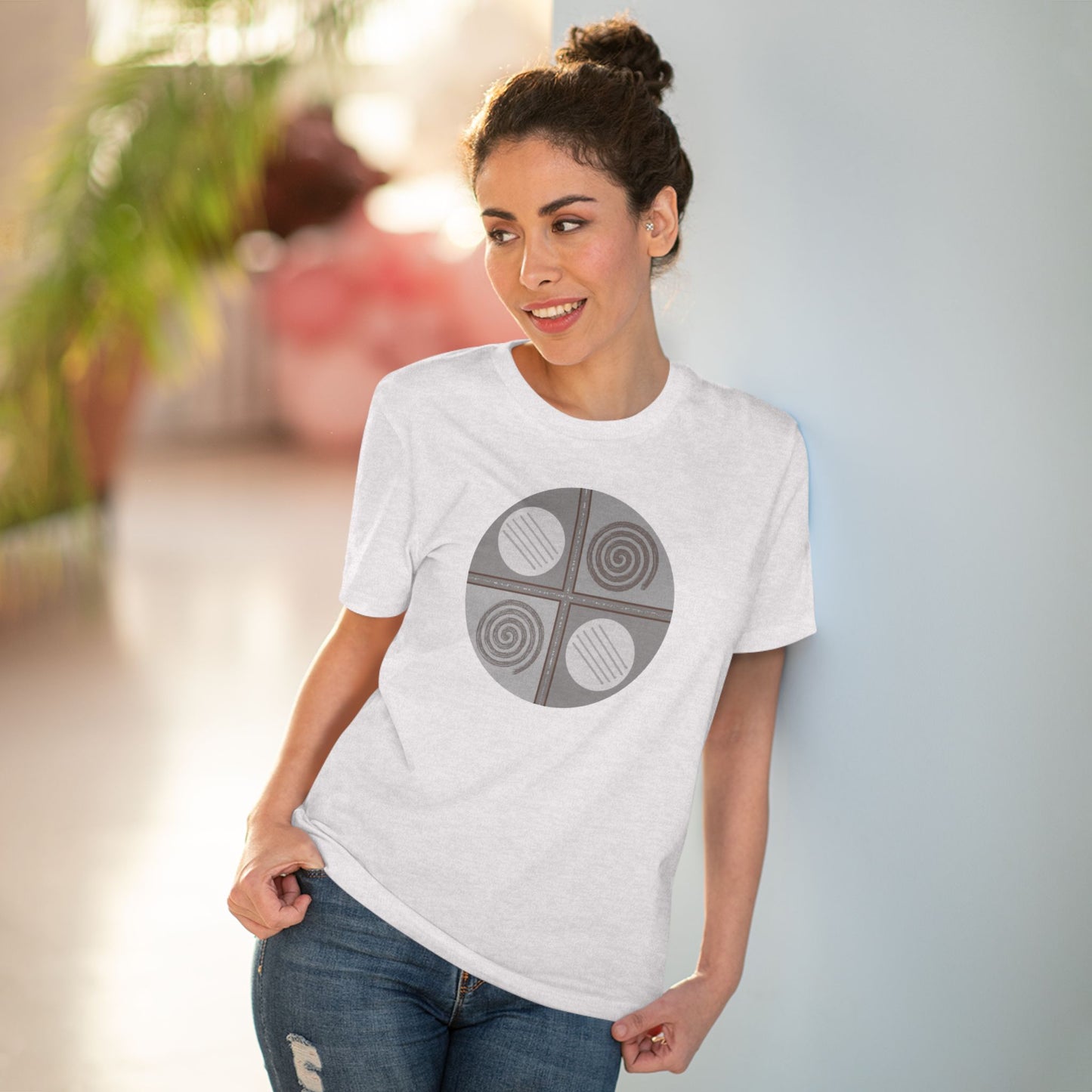 Unisex 100% Organic Cotton Creator T-shirt (Design 15)