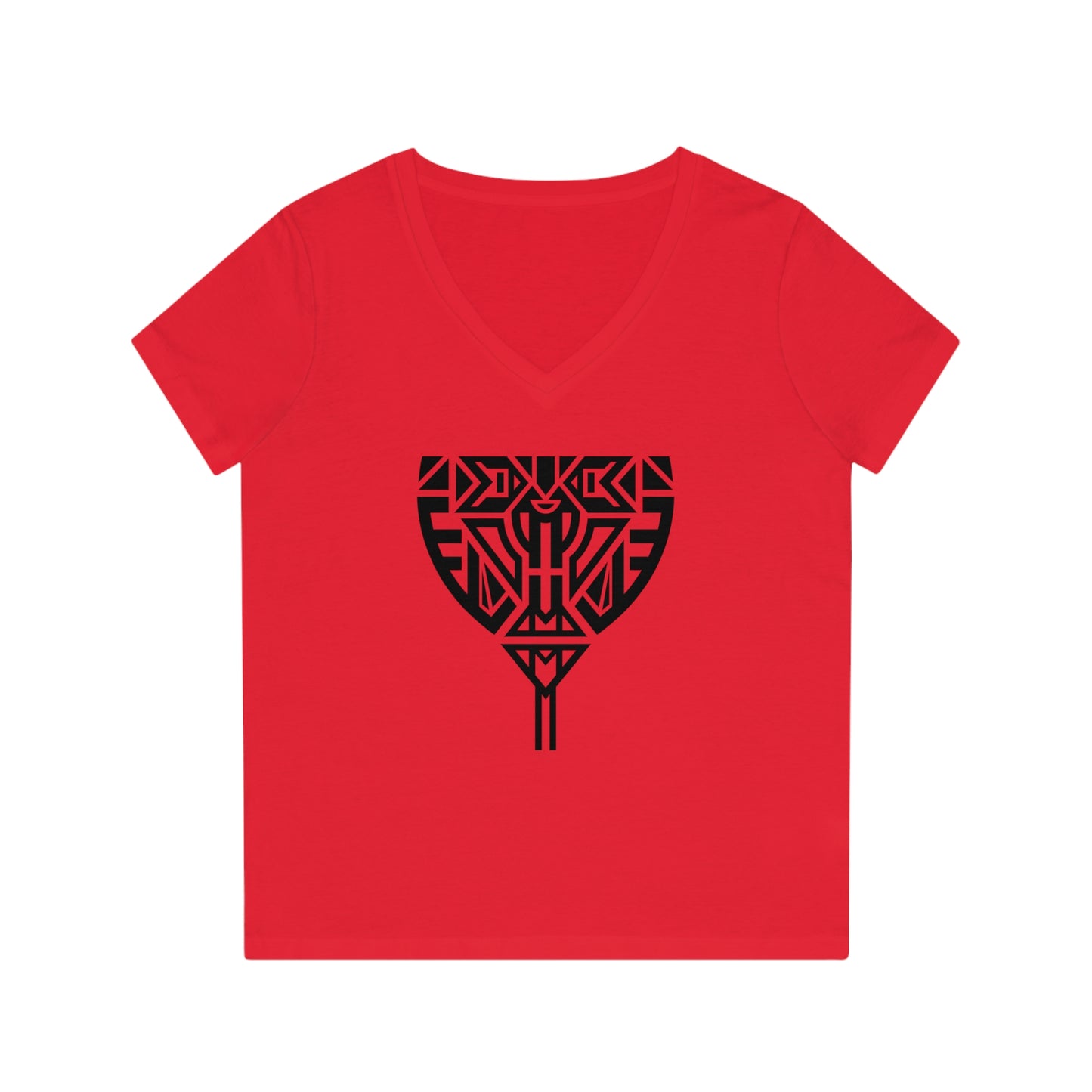 Women's Evoker 100% Organic Cotton V-Neck T-Shirt (Design 10)