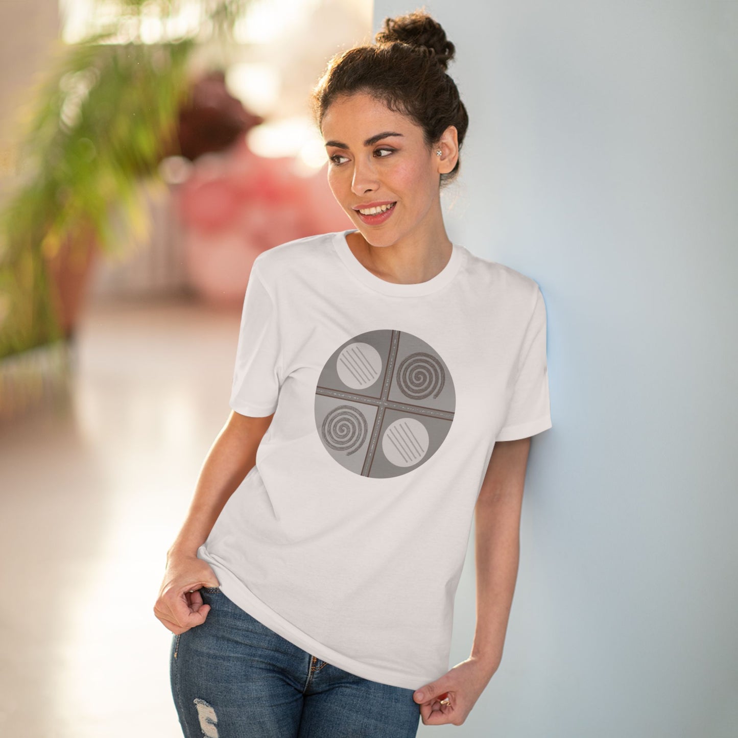 Unisex 100% Organic Cotton Creator T-shirt (Design 15)
