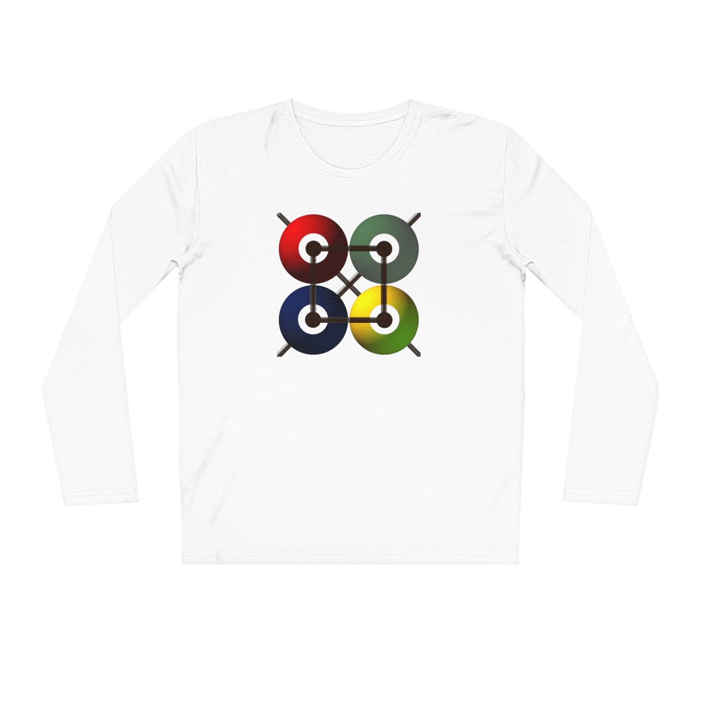 Men's 100% Organic Cotton Sparker Long Sleeve Shirt (Design 16)