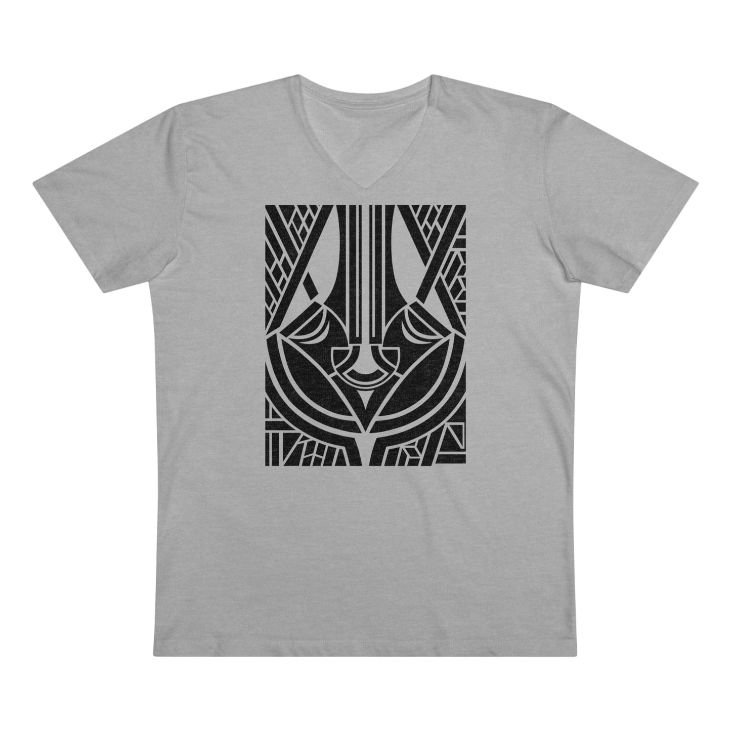 Men’s Presenter 100% Organic Cottn V-neck T-shirt (Design 25)