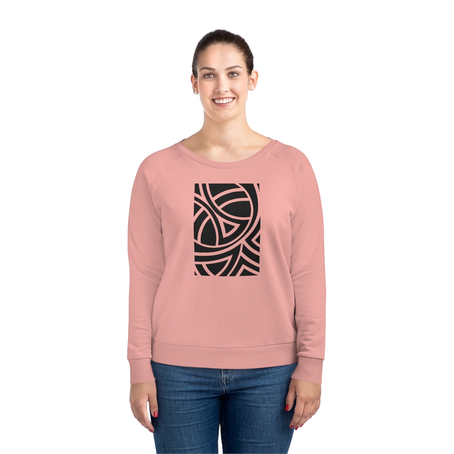 Women's Dazzler 85% Organic Cotton Relaxed Fit Sweatshirt (Design 4)