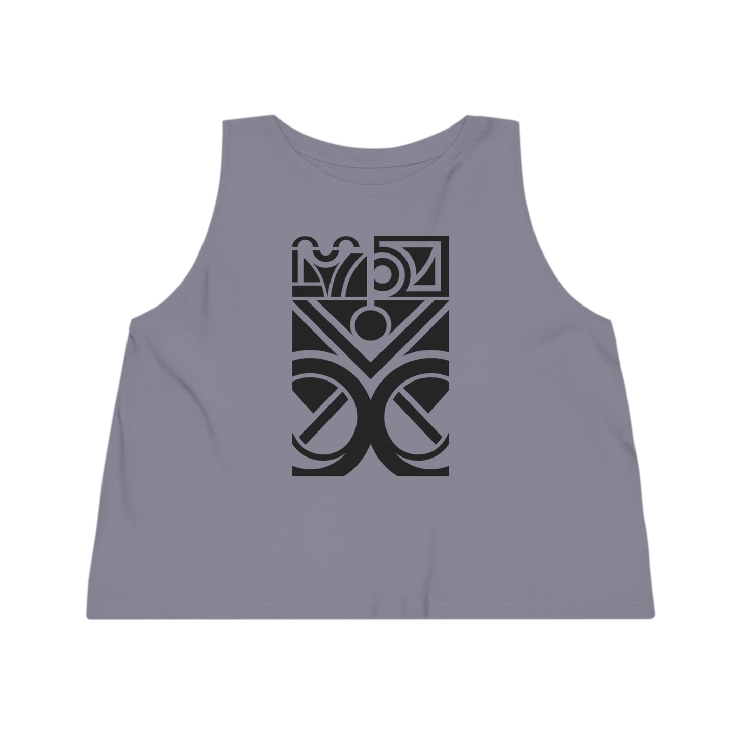 Women's Dancer 100% Organic Cotton Cropped Tank Top (Design 27)