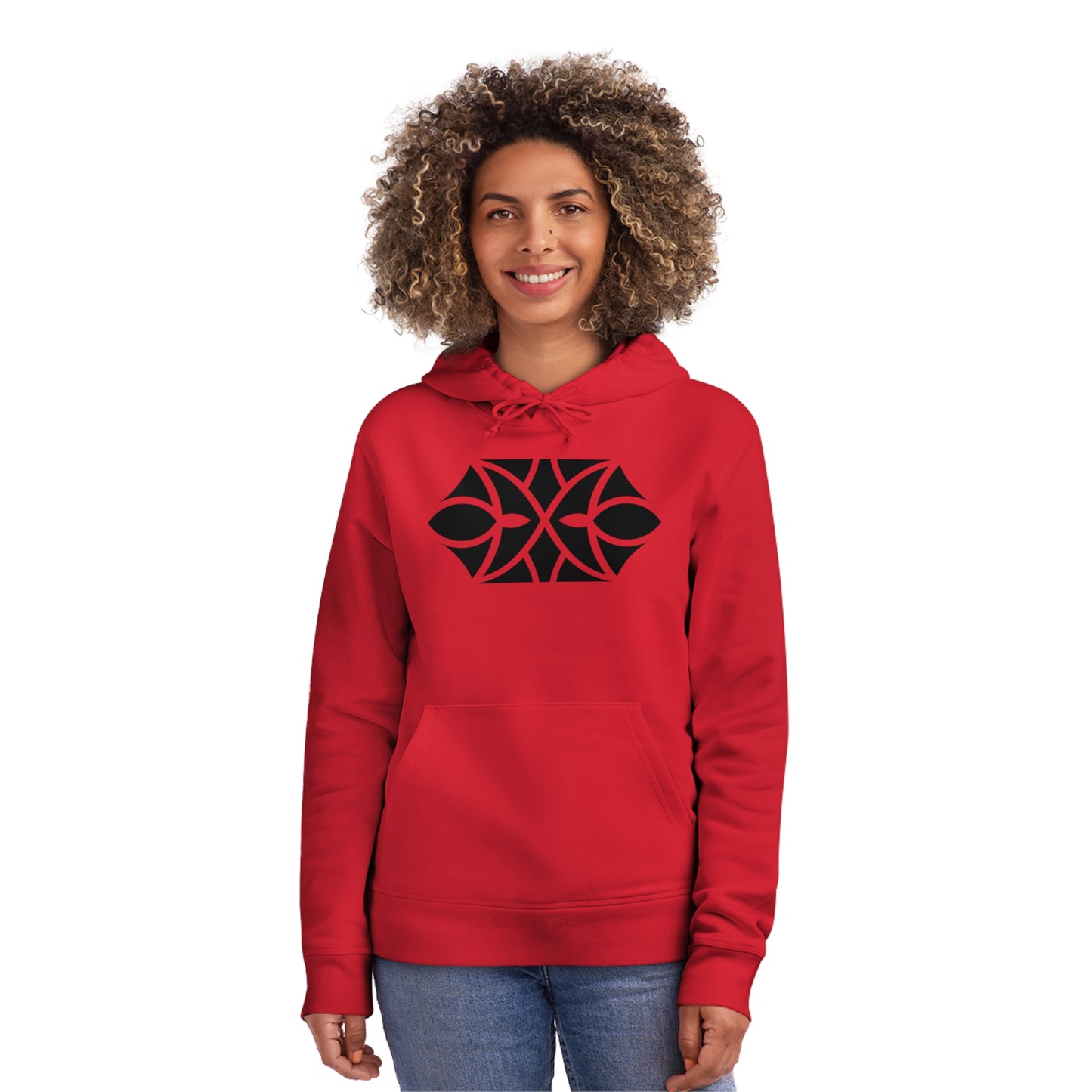 Unisex Drummer Hoodie (85% Organic Cotton and 15% Recycled Polyester) - Design 18 (2)