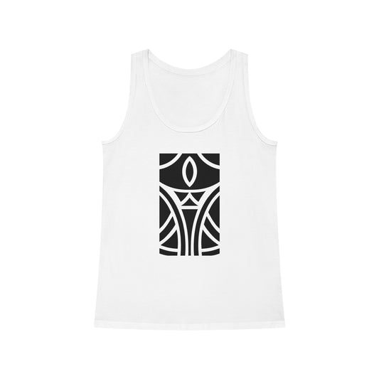 Women's Dreamer 100% Organic Cotton Tank Top (Design 12)