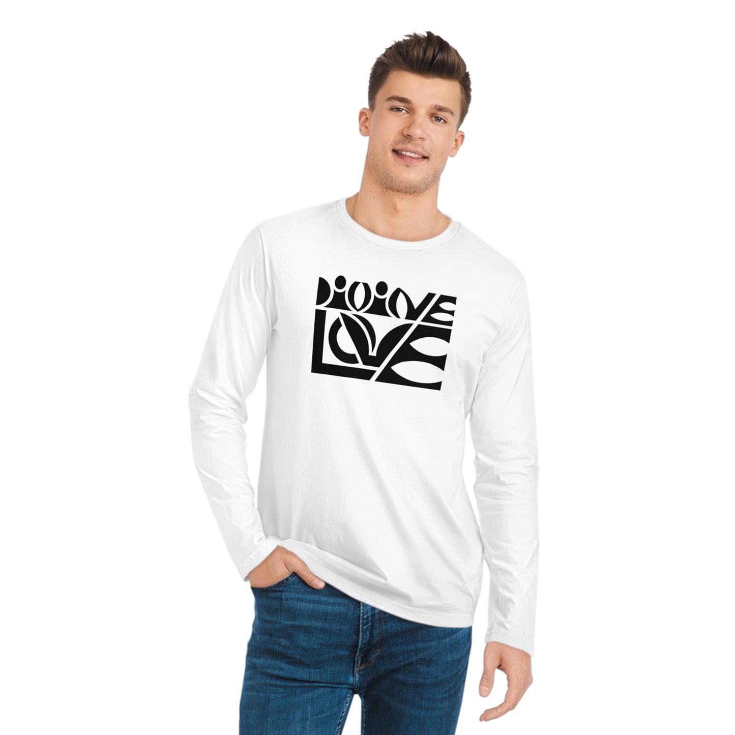 Men's 100% Organic Cotton Sparker Long Sleeve Shirt (Divine Love)