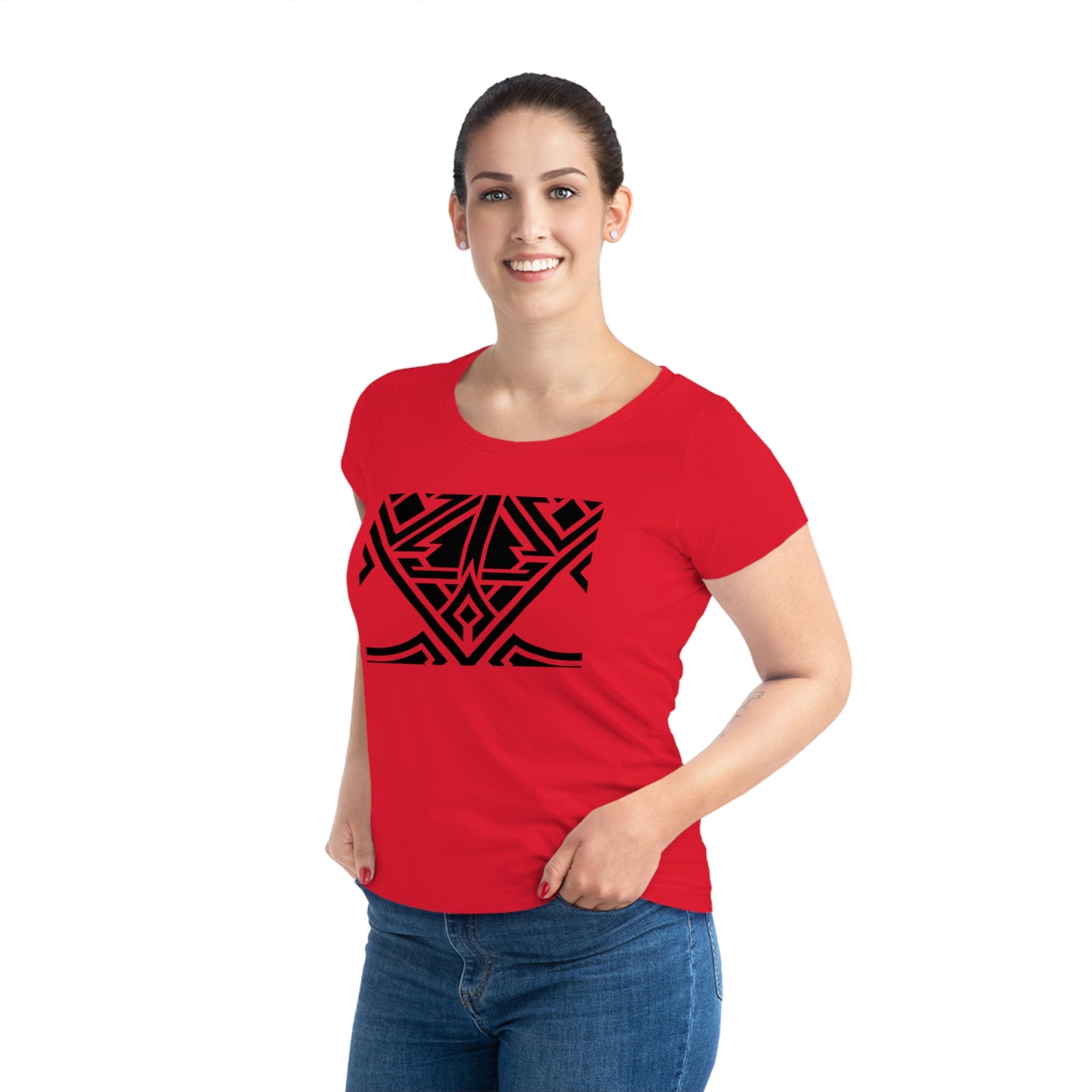 Women's Jazzer 100% Organic Cotton T-shirt (Design 20)