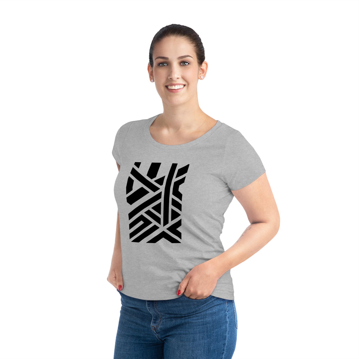 Women's Jazzer 100% Organic Cotton T-shirt (Design 7)