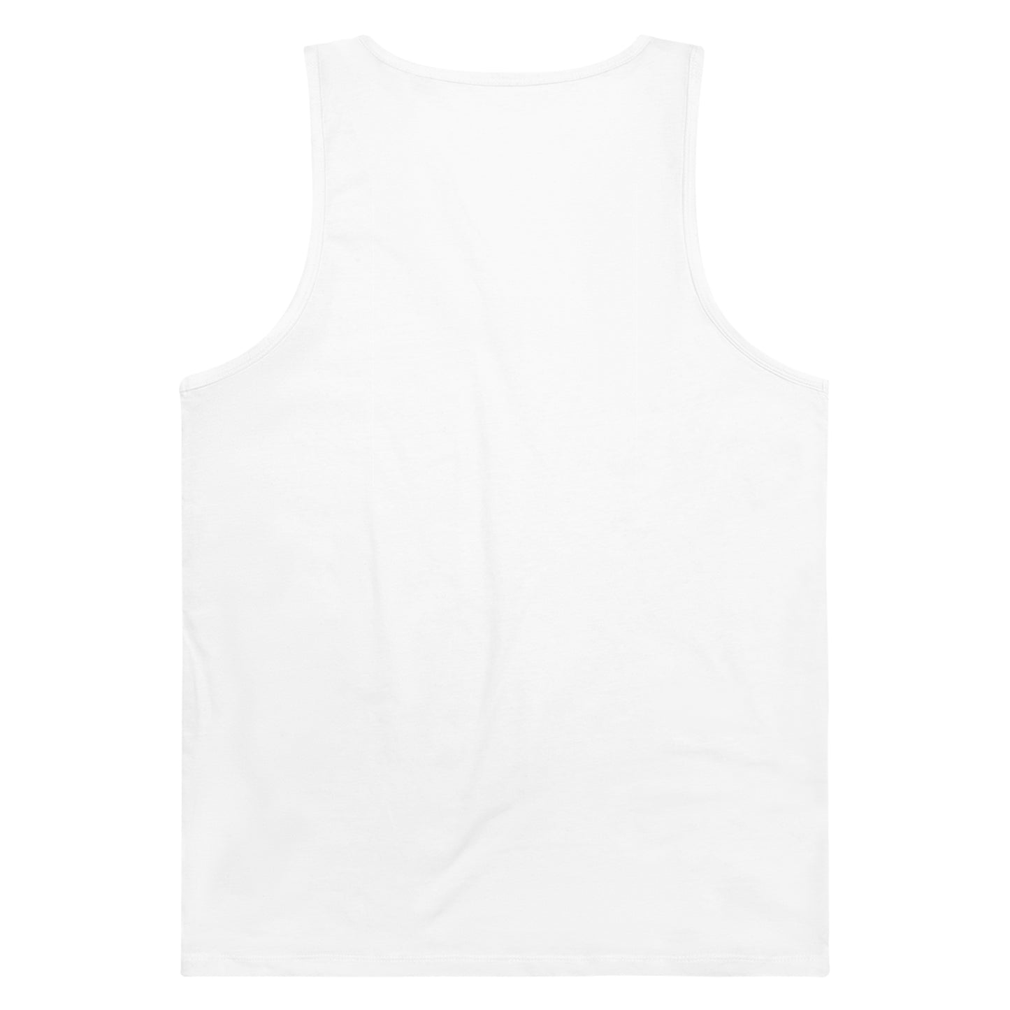 Men's Specter 100% Organic Cotton White Tank Top (Design 27)