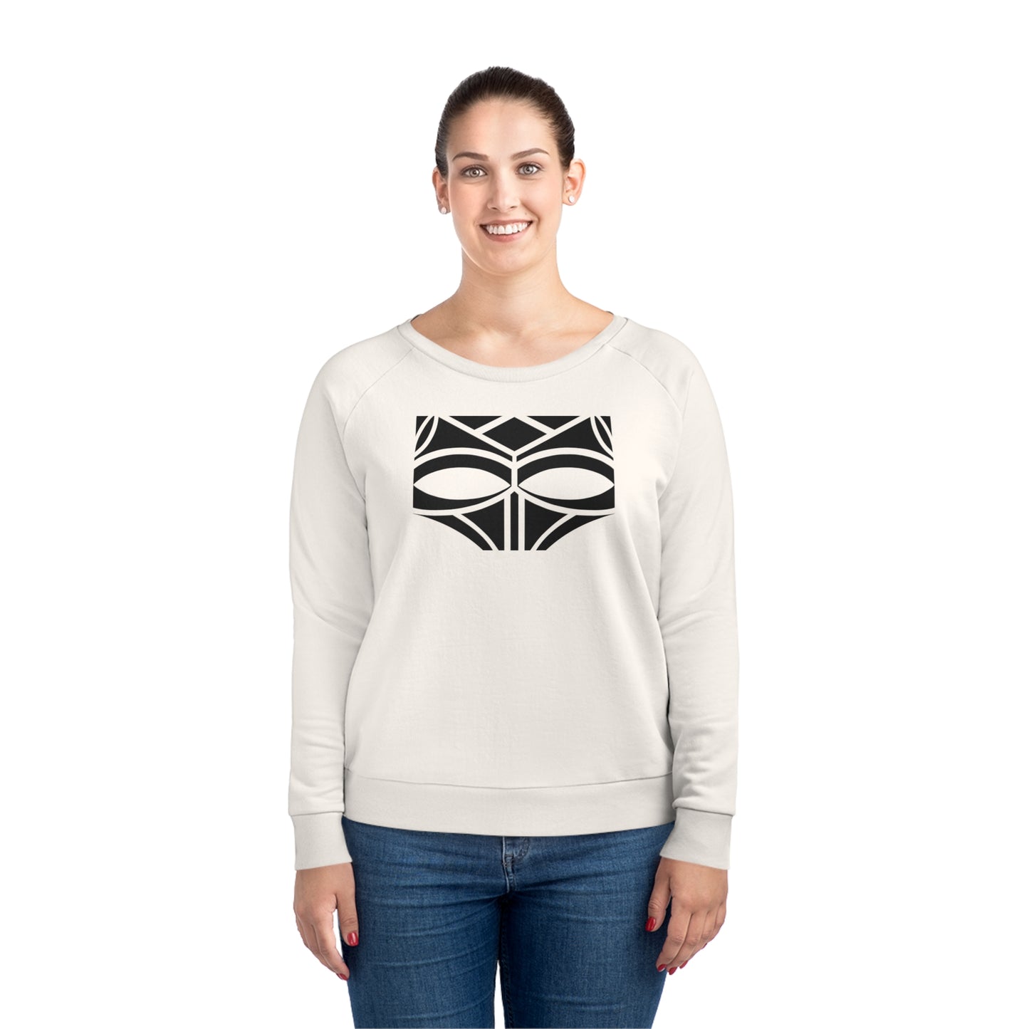 Women's Dazzler 85% Organic Cotton Relaxed Fit Sweatshirt (Design 3)