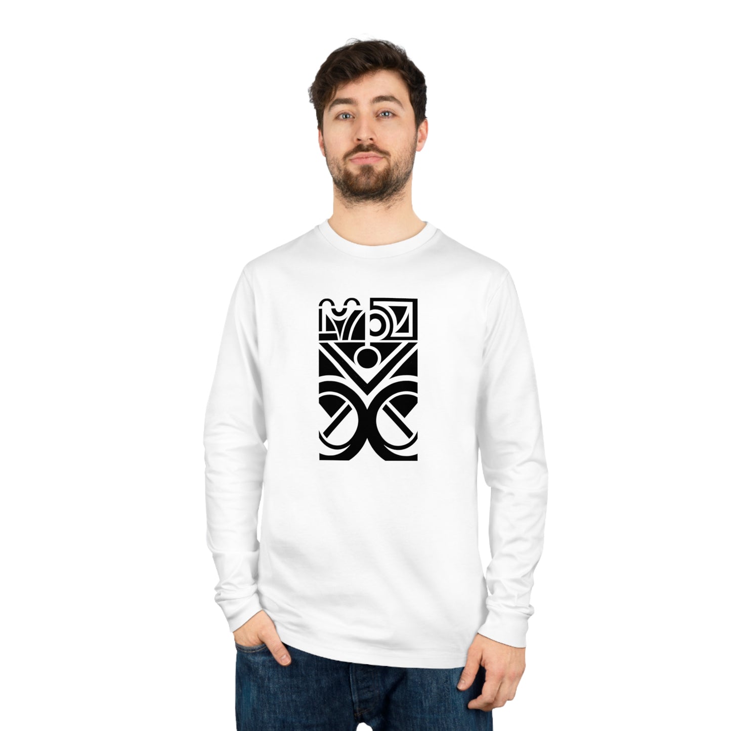 Unisex Shifts Dry 100% Organic Cotton Long Sleeve T-shirt (Design 27)