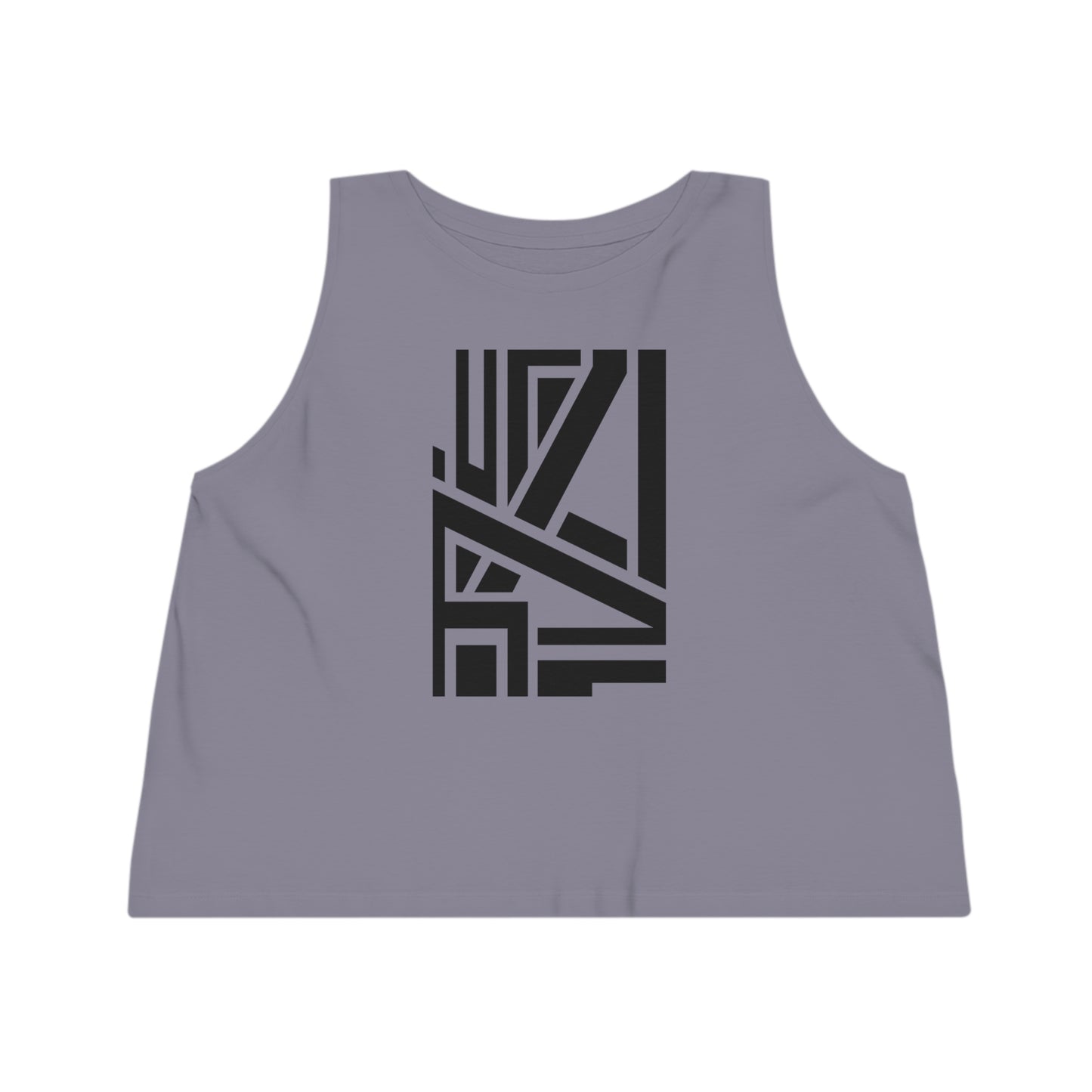 Women's Dancer 100% Organic Cotton Cropped Tank Top (Design 22)