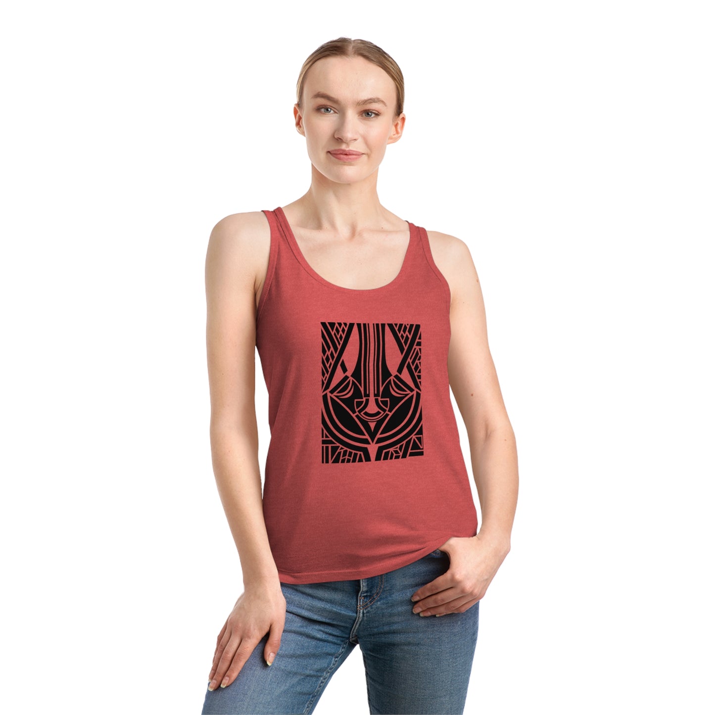 Women's Dreamer 100% Organic Cotton Tank Top (Design 25)